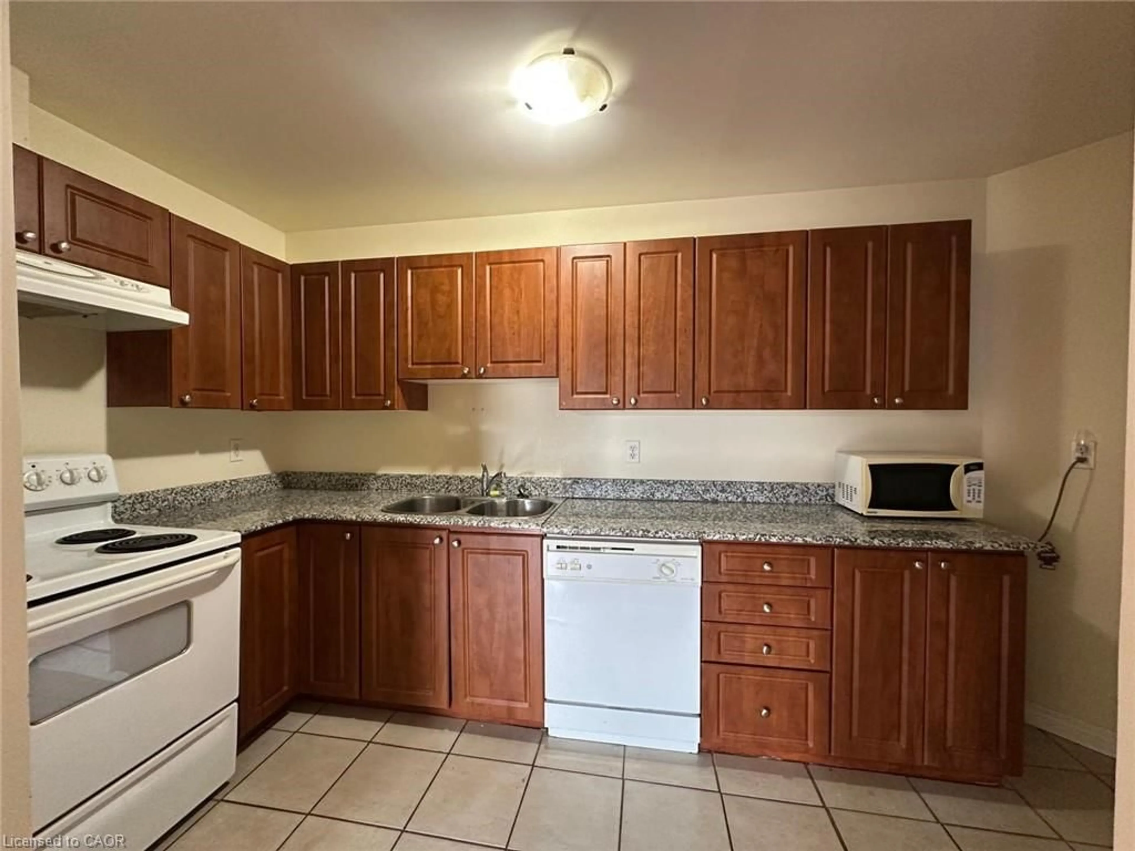 Standard kitchen, ceramic/tile floor for 135 James St #409, Hamilton Ontario L8P 2Z6