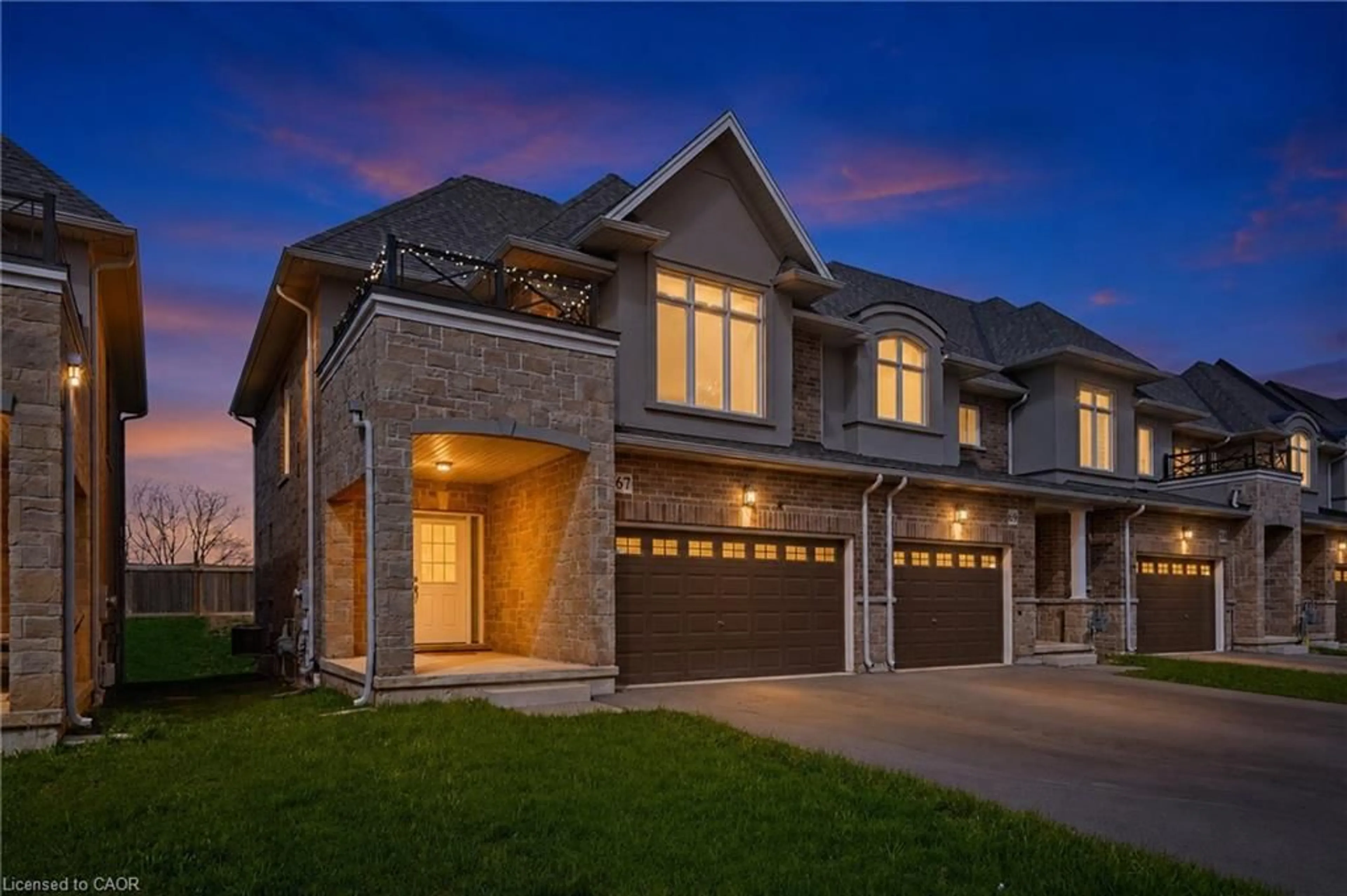 Home with brick exterior material, street for 67 Pinot Cres, Stoney Creek Ontario L8E 0J9