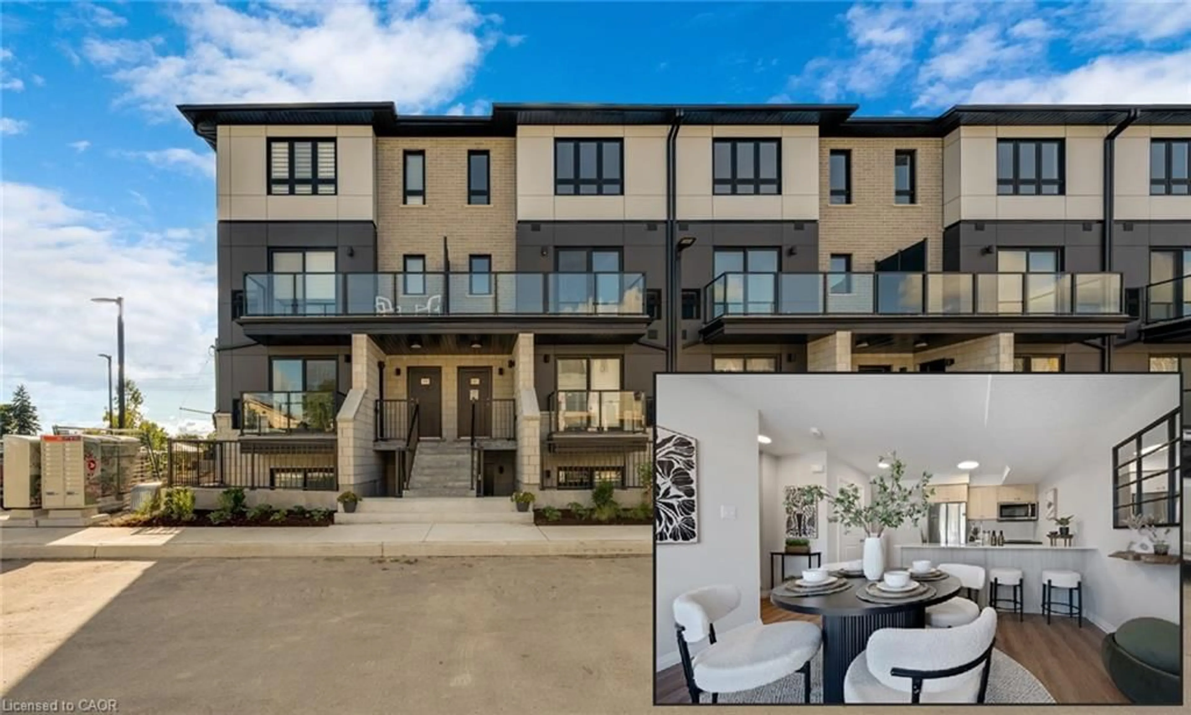Patio, street for 410 Northfield Dr #D11, Waterloo Ontario N2V 0J3