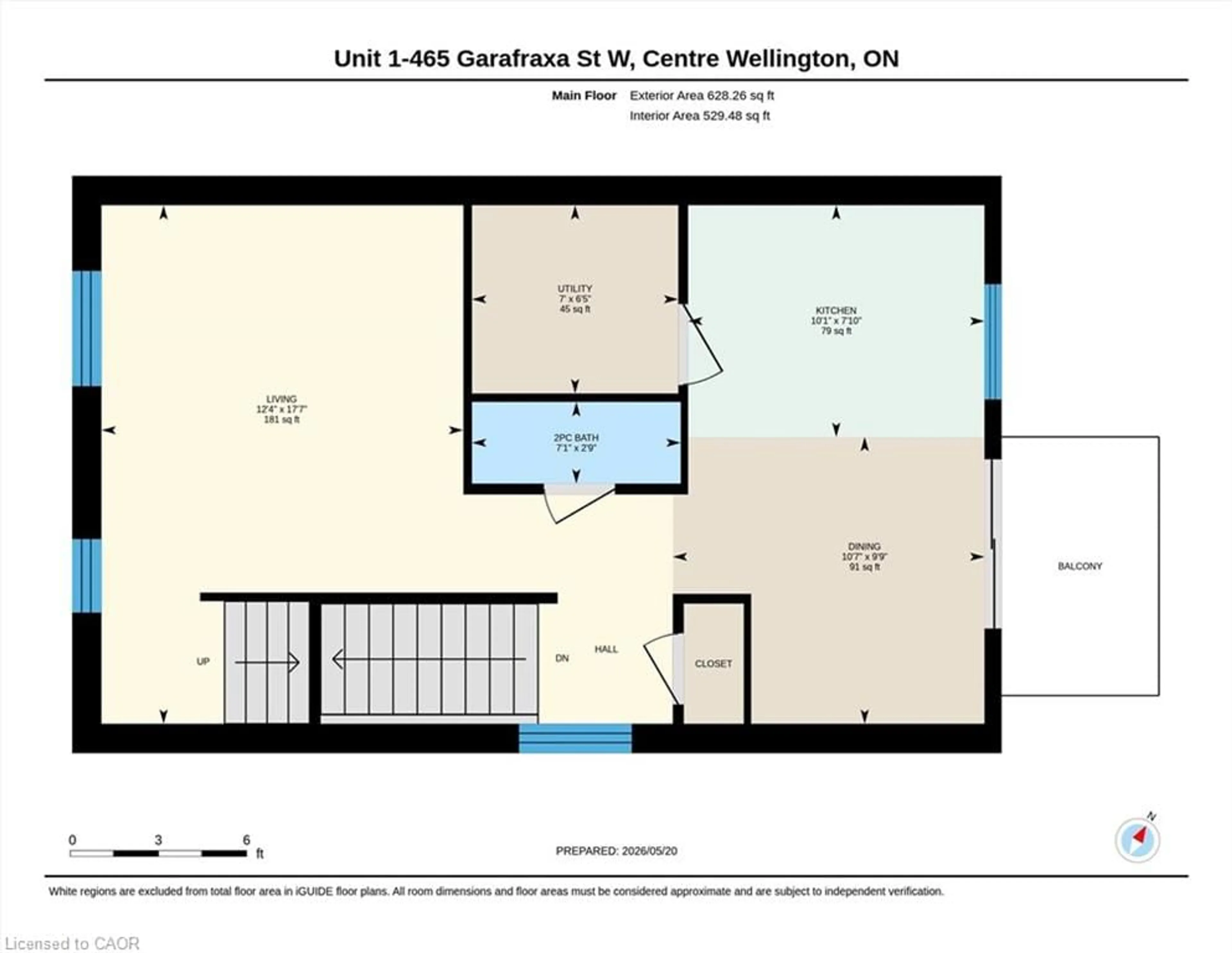 Floor plan for 465 Garafraxa St #1, Fergus Ontario N1M 1C6