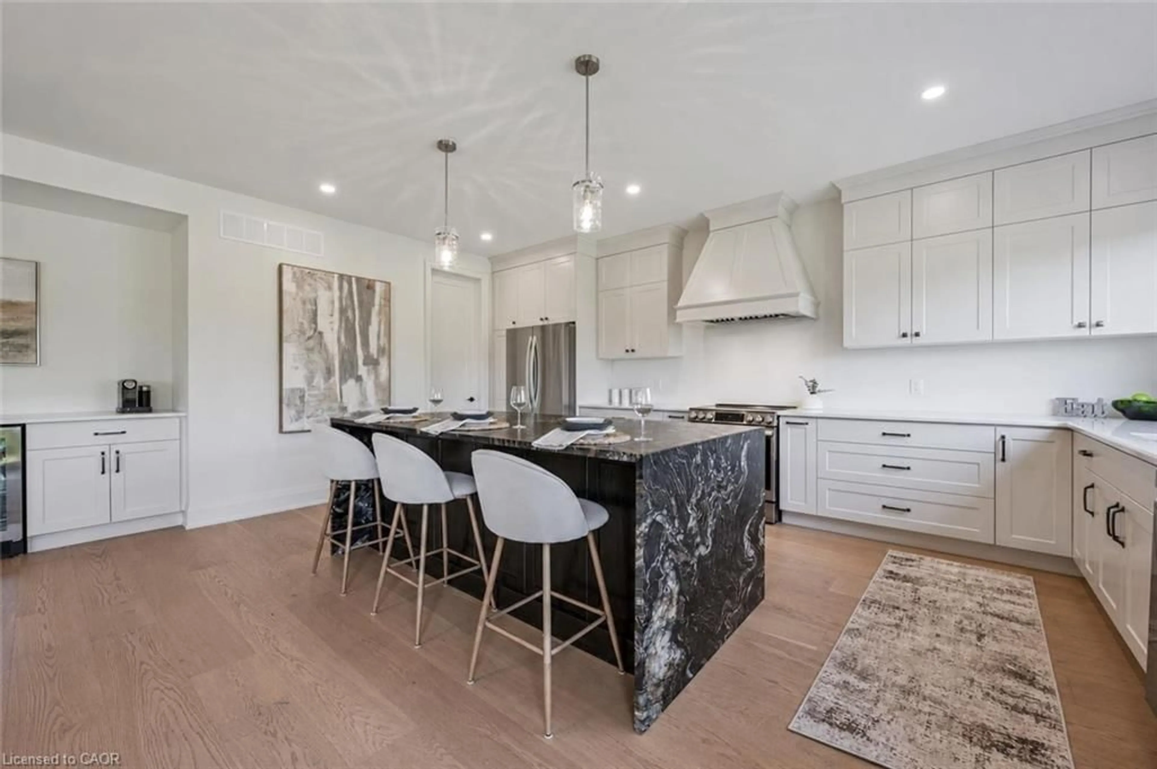 Open concept kitchen, ceramic/tile floor for 51 Imrie Rd, Elora Ontario N0B 1S0