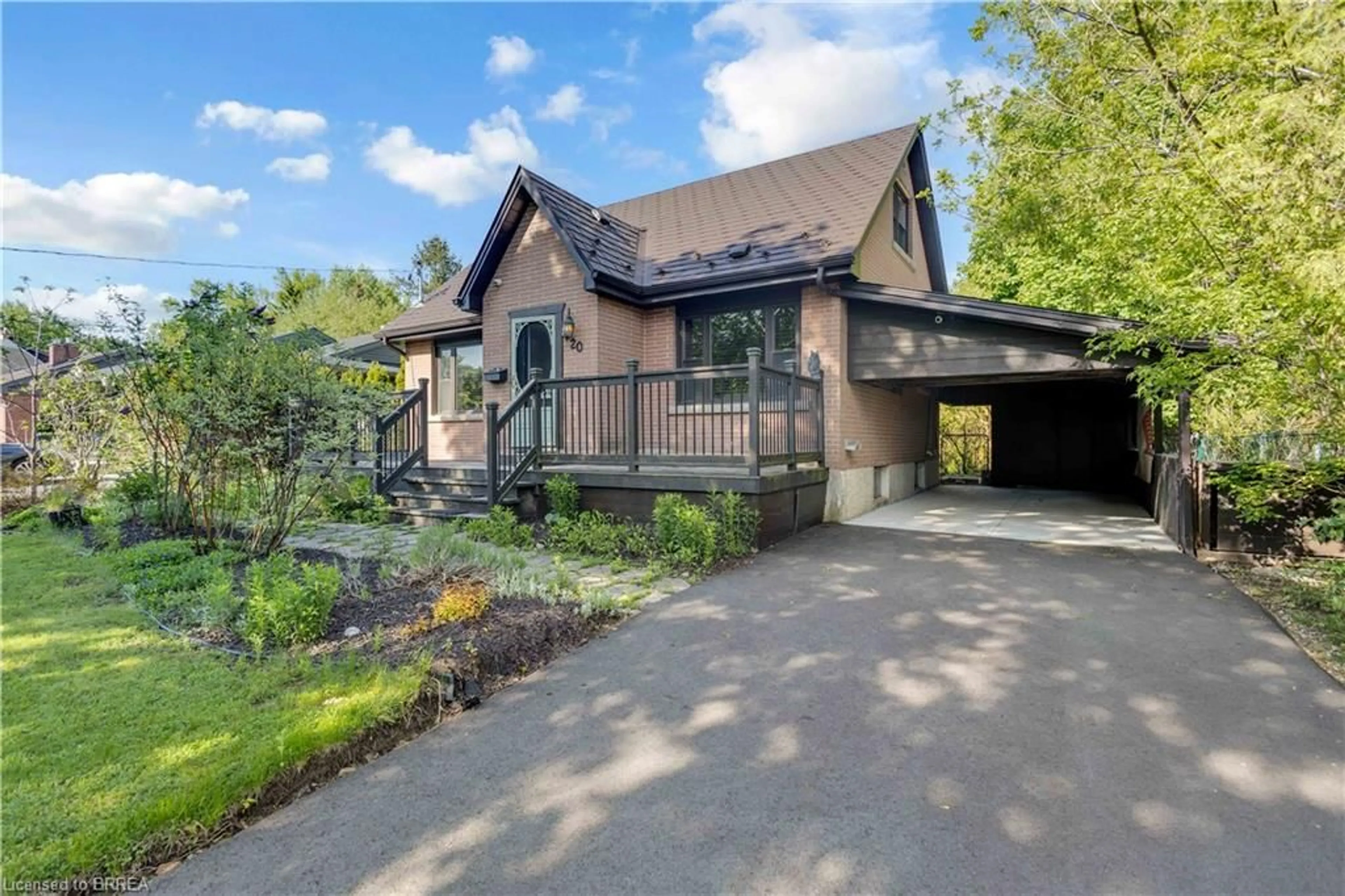 Home with brick exterior material, street for 20 Hiram Rd, Paris Ontario N3L 2P8