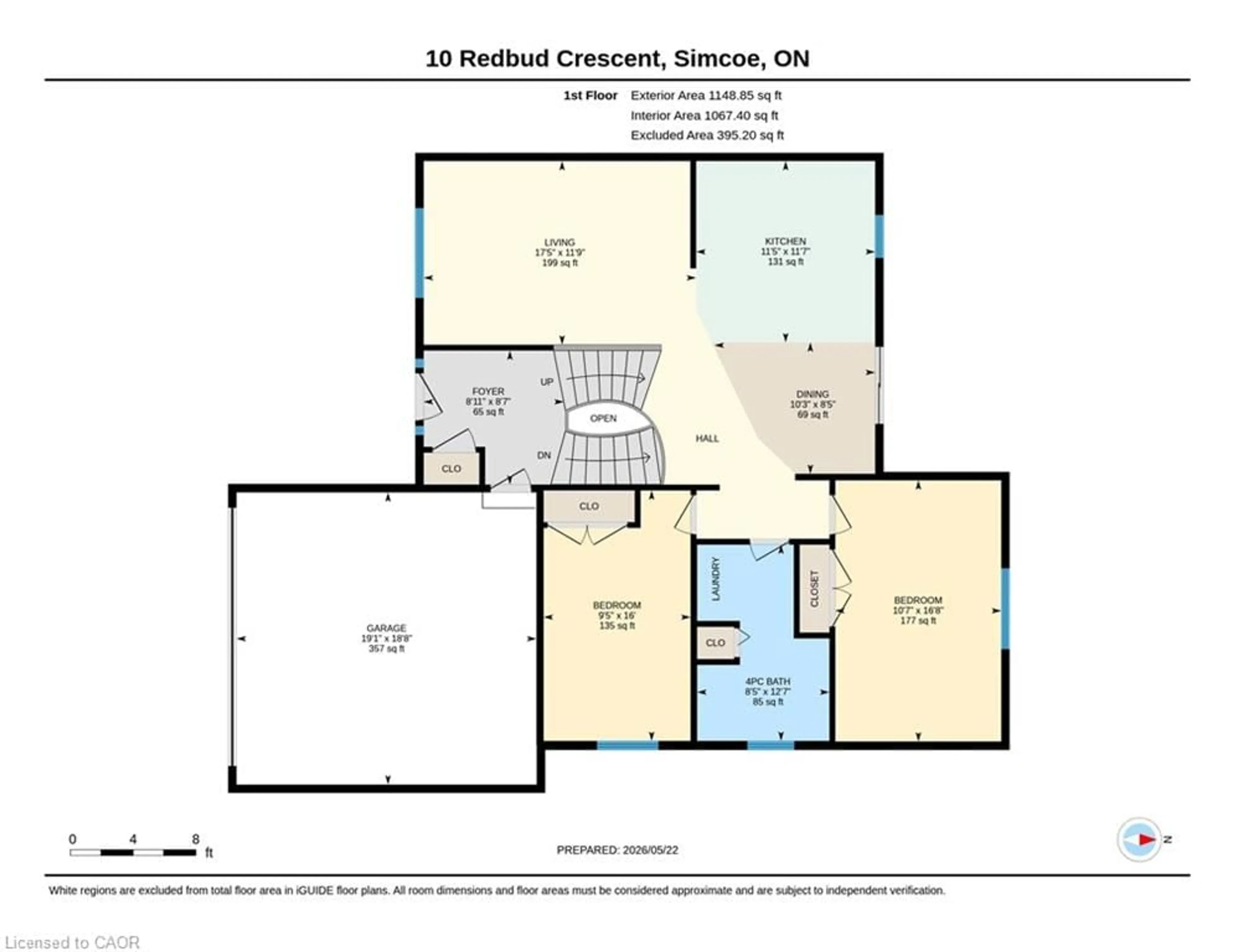 Floor plan for 10 Redbud Cres, Simcoe Ontario N3Y 0B7