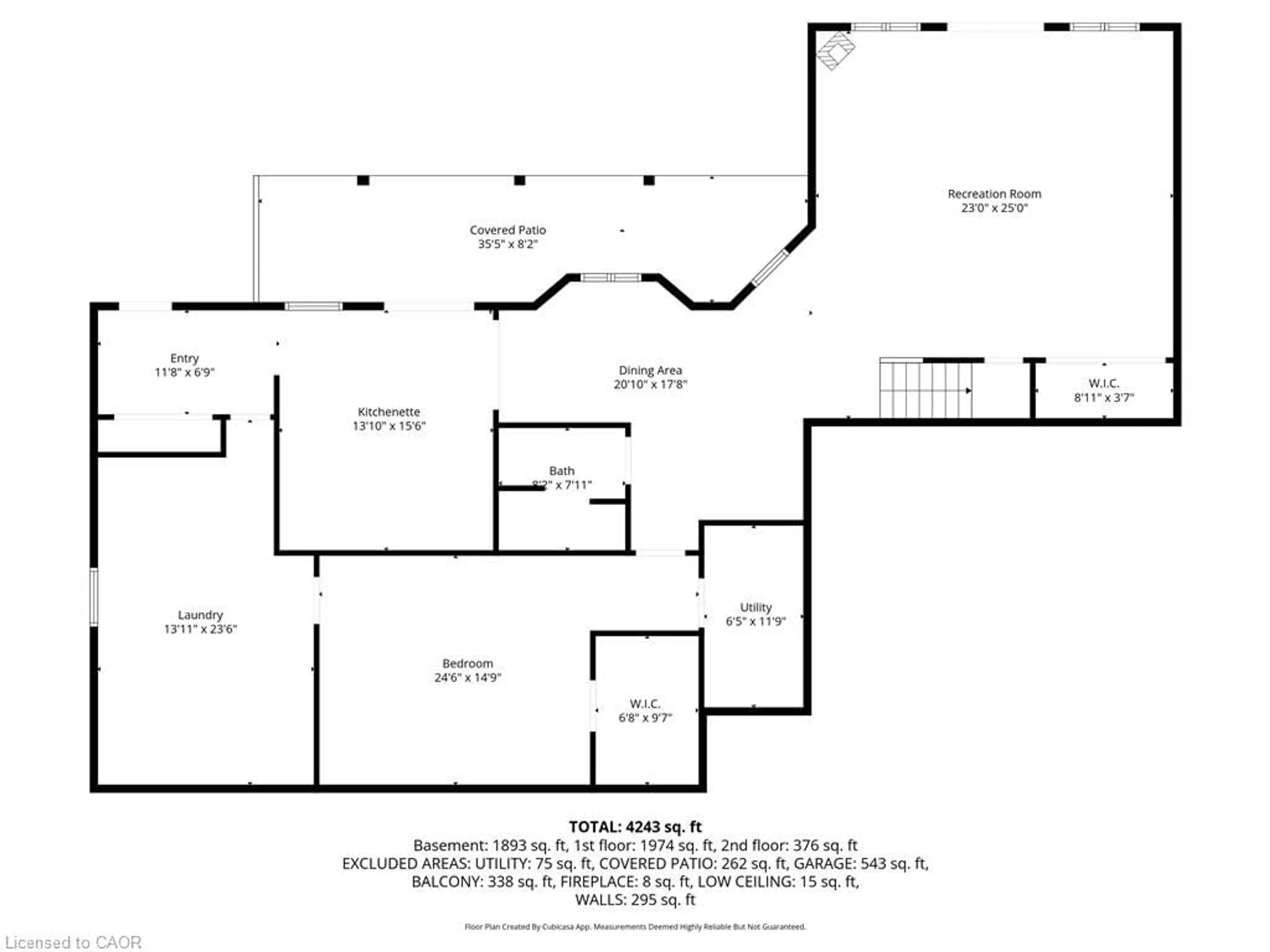 Floor plan for 461 Tice Rd, Ridgeville Ontario L0S 1M0