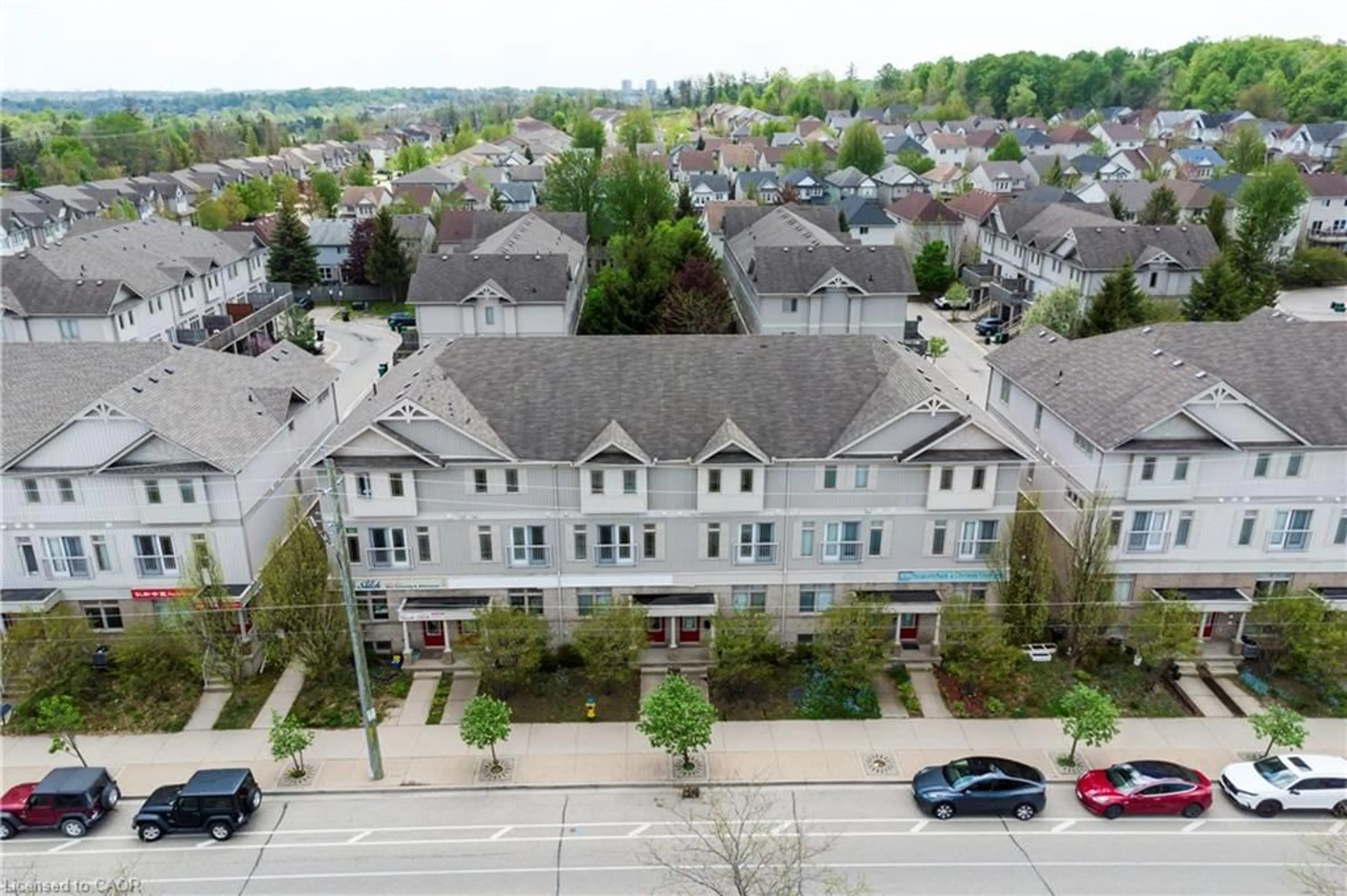 A pic from outside/outdoor area/front of a property/back of a property/a pic from drone, street for 619 Wild Ginger Ave #C15 & #C16, Waterloo Ontario N2V 2X1