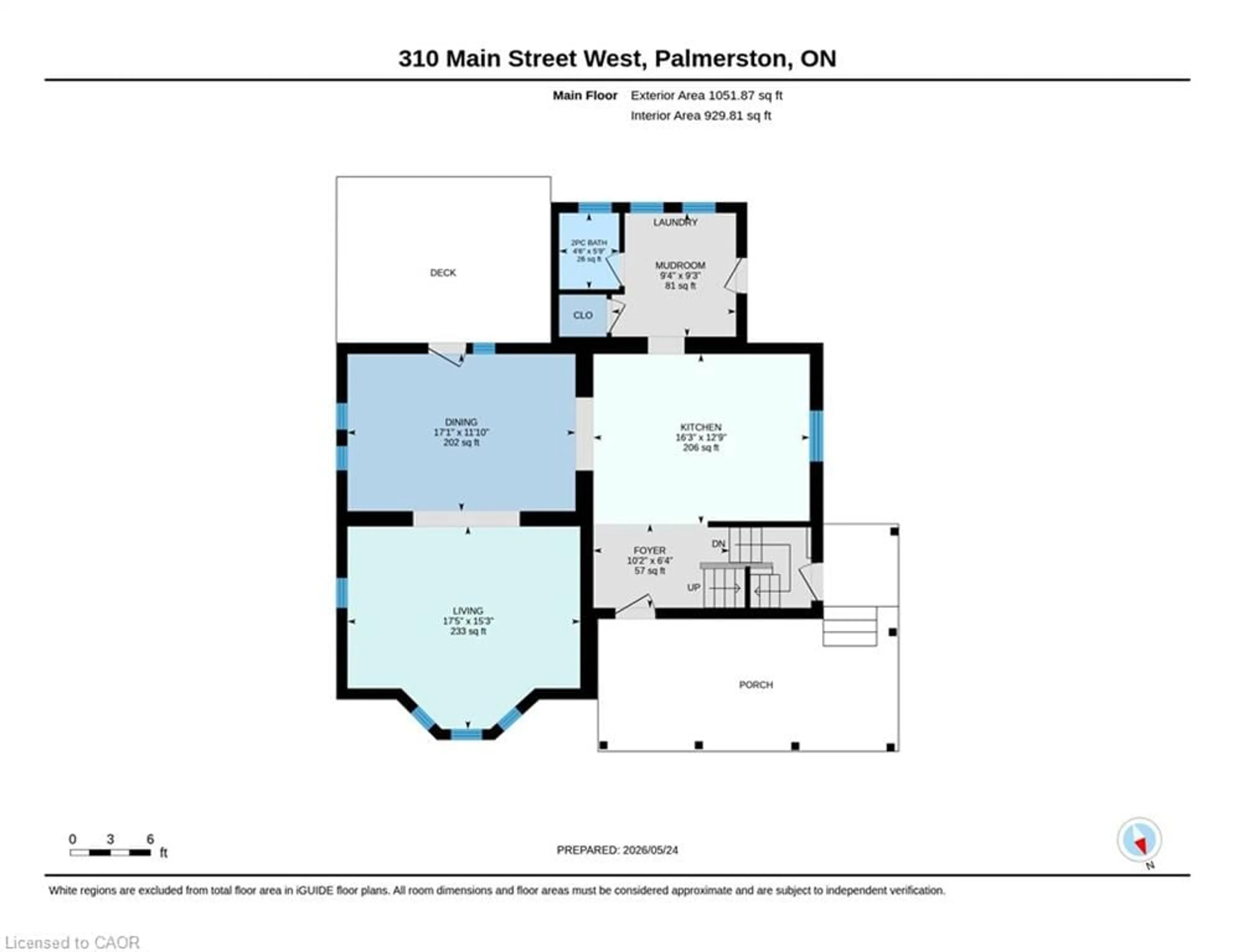 Floor plan for 310 Main St, Palmerston Ontario N0G 2P0