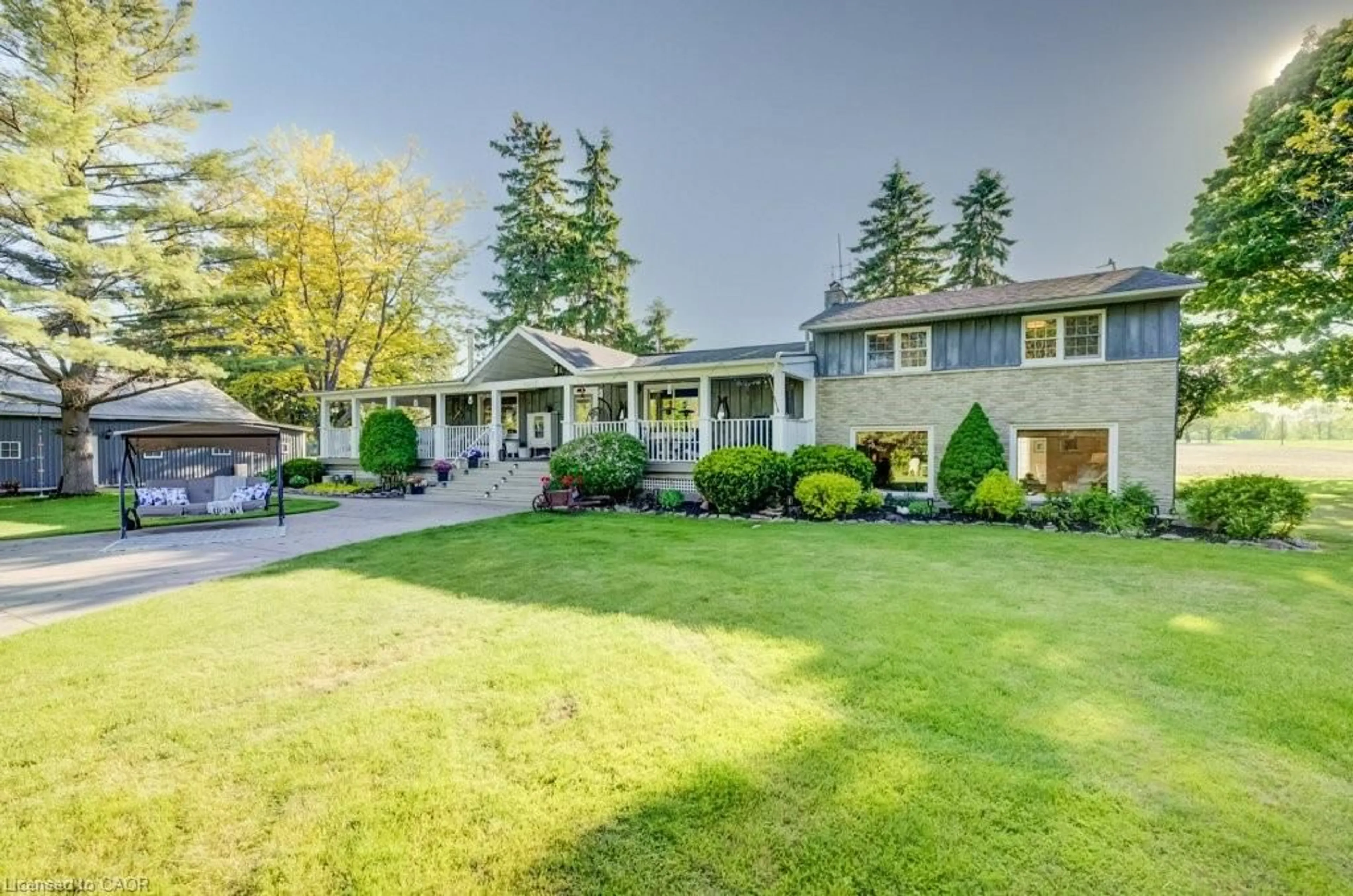 A pic from outside/outdoor area/front of a property/back of a property/a pic from drone, street for 767616 Township Road 5 Rd, Drumbo Ontario N0J 1G0