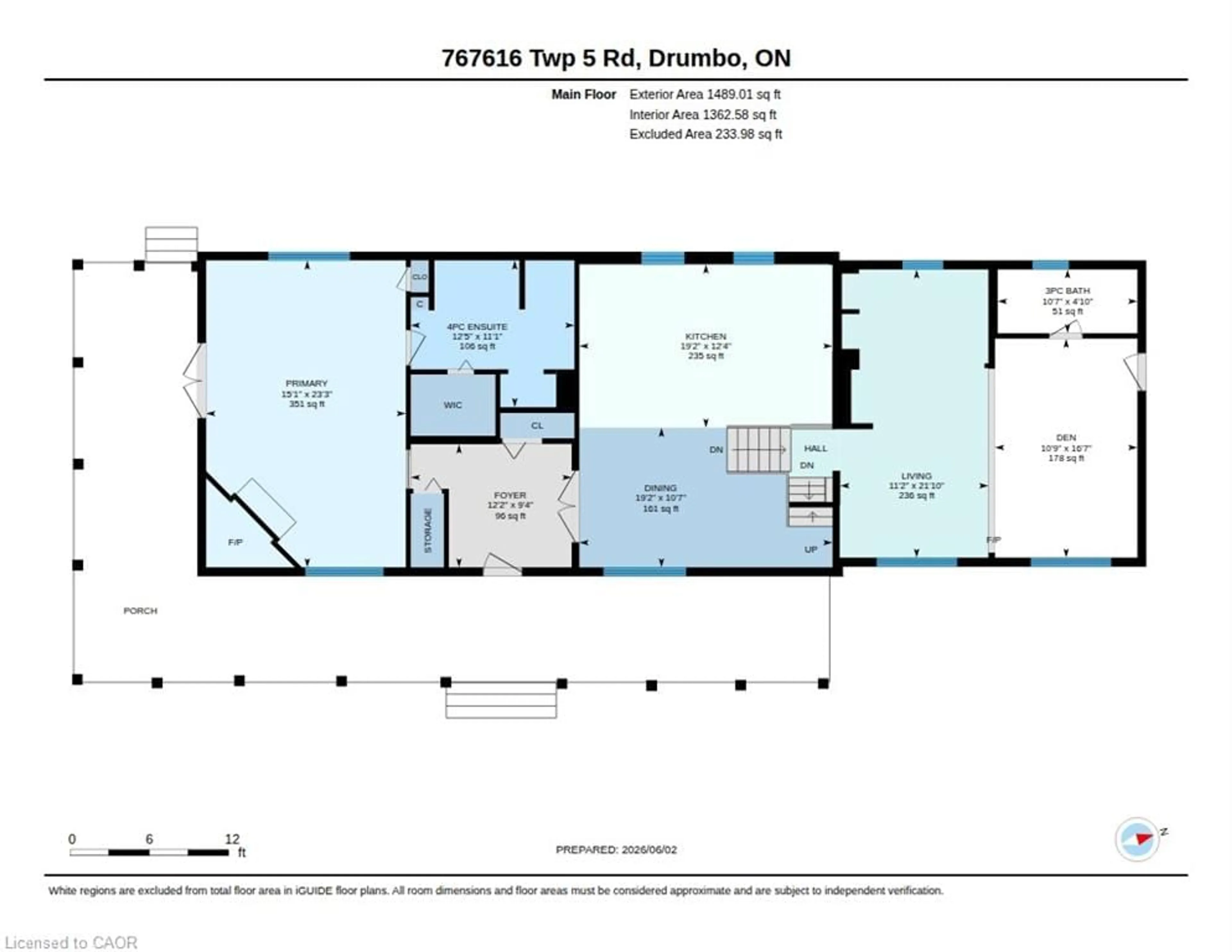 Floor plan for 767616 Township Road 5 Rd, Drumbo Ontario N0J 1G0