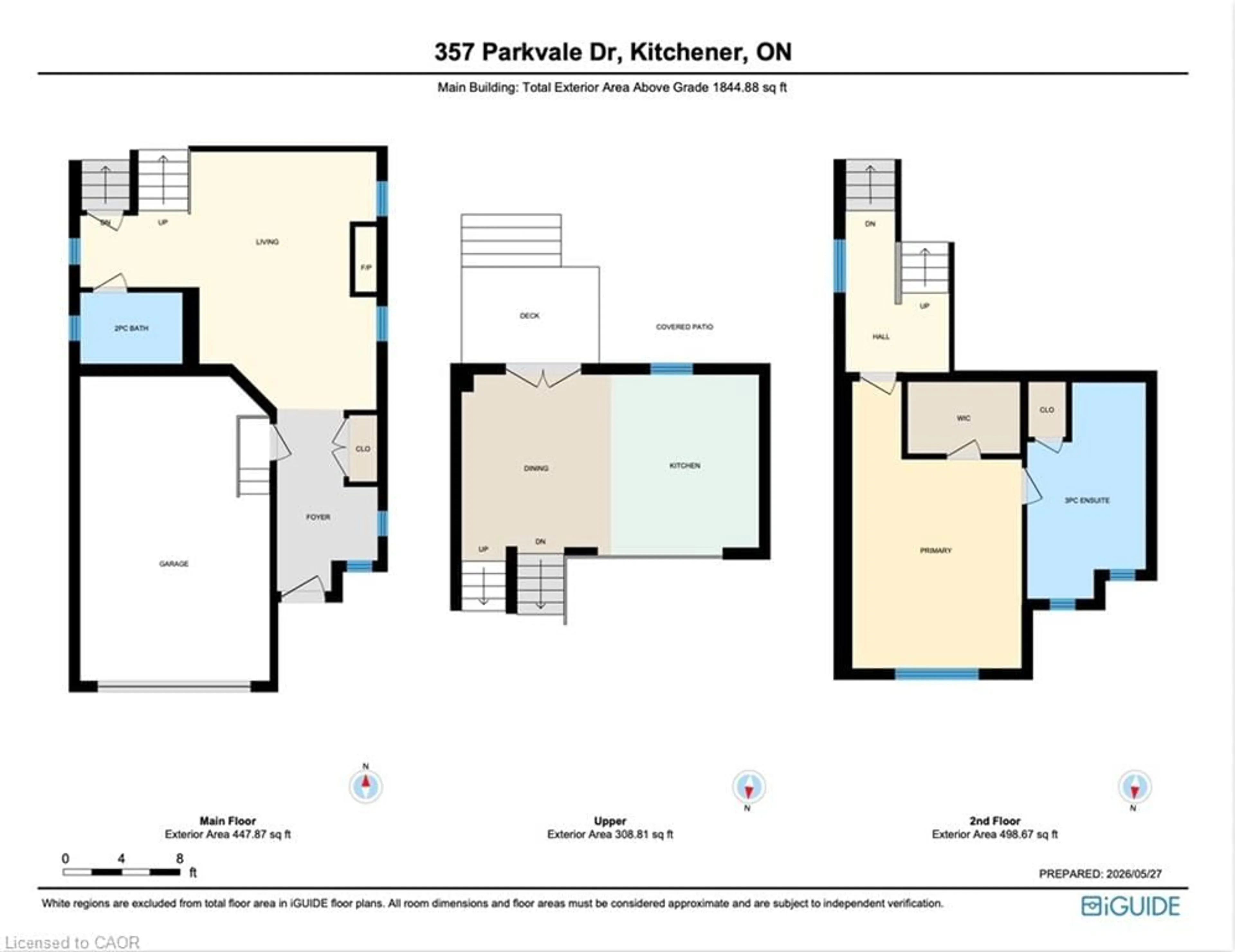 Floor plan for 357 Parkvale Dr, Kitchener Ontario N2R 1Y6