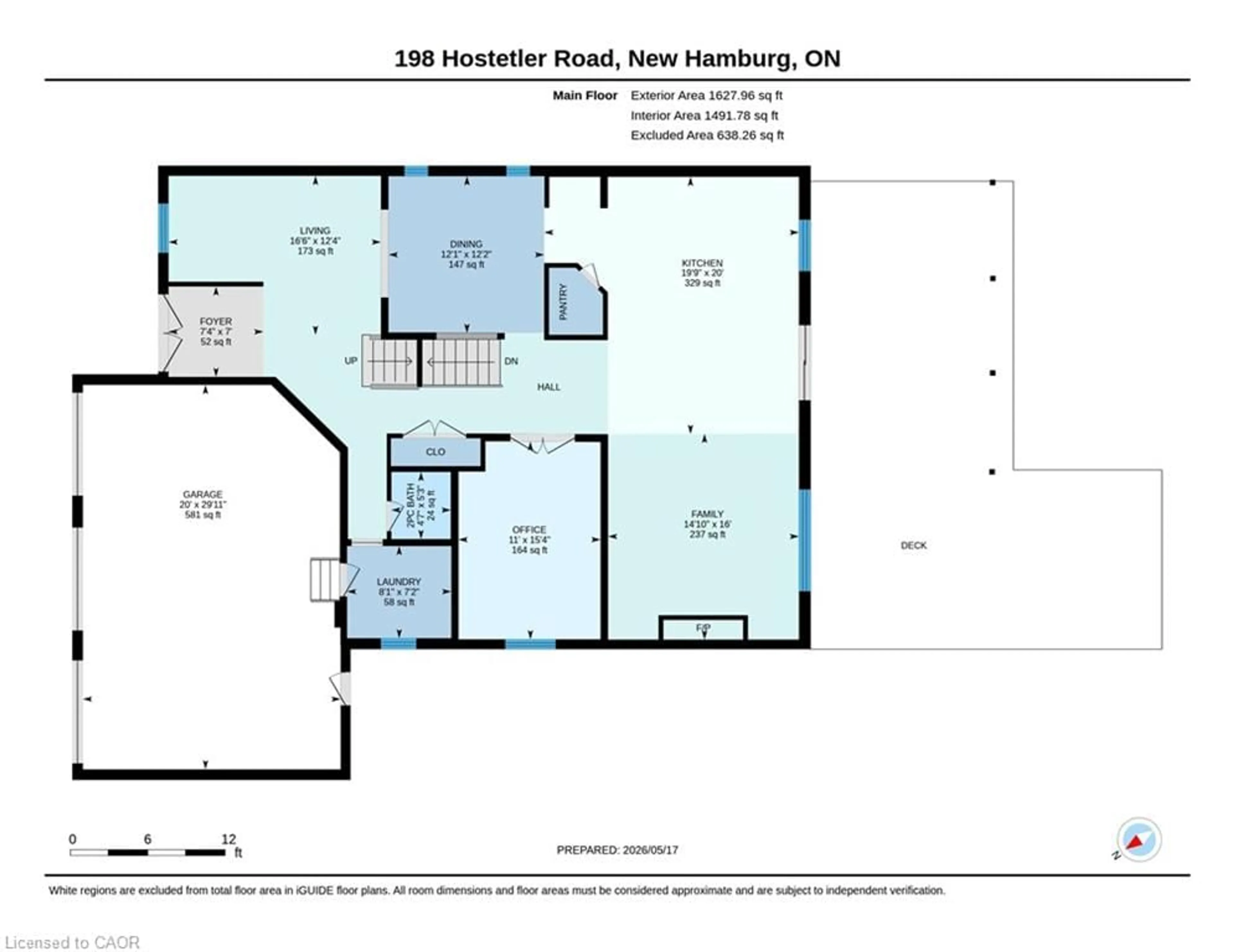 Floor plan for 198 Hostetler Rd, New Hamburg Ontario N3A 0B1