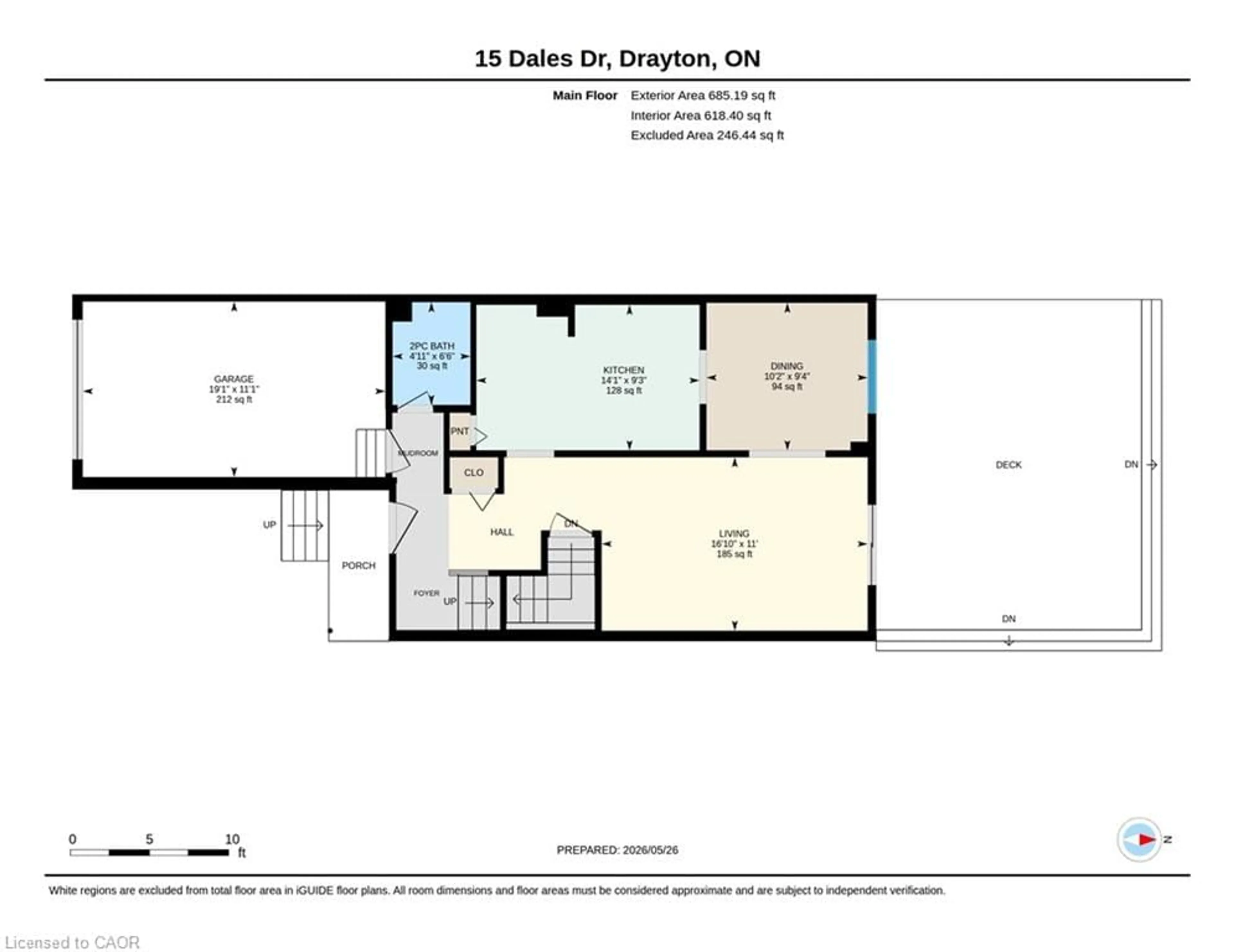 Floor plan for 15 Dales Dr, Drayton Ontario N0G 1P0
