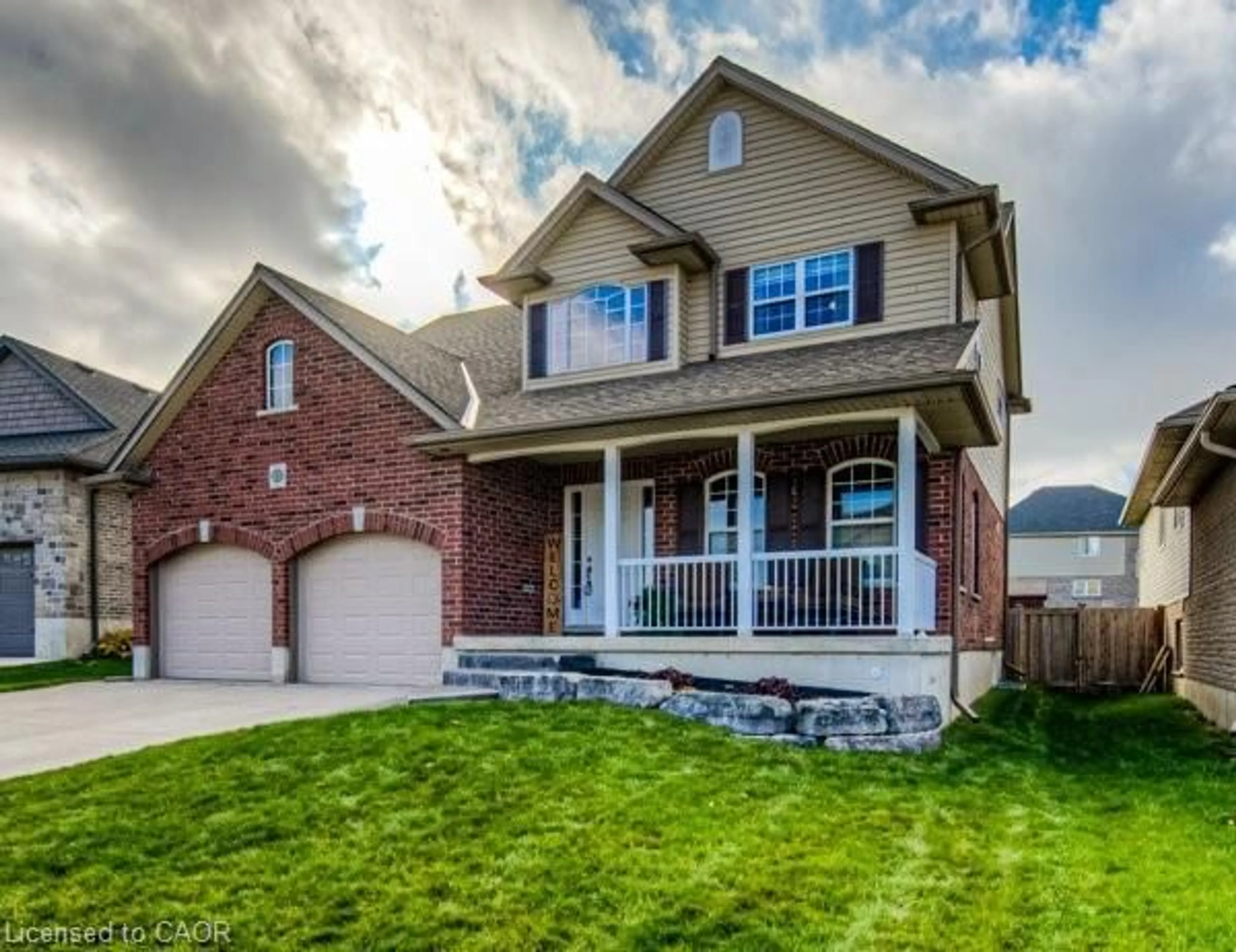 Home with brick exterior material, street for 455 Alan Cres, Woodstock Ontario N4S 0B9