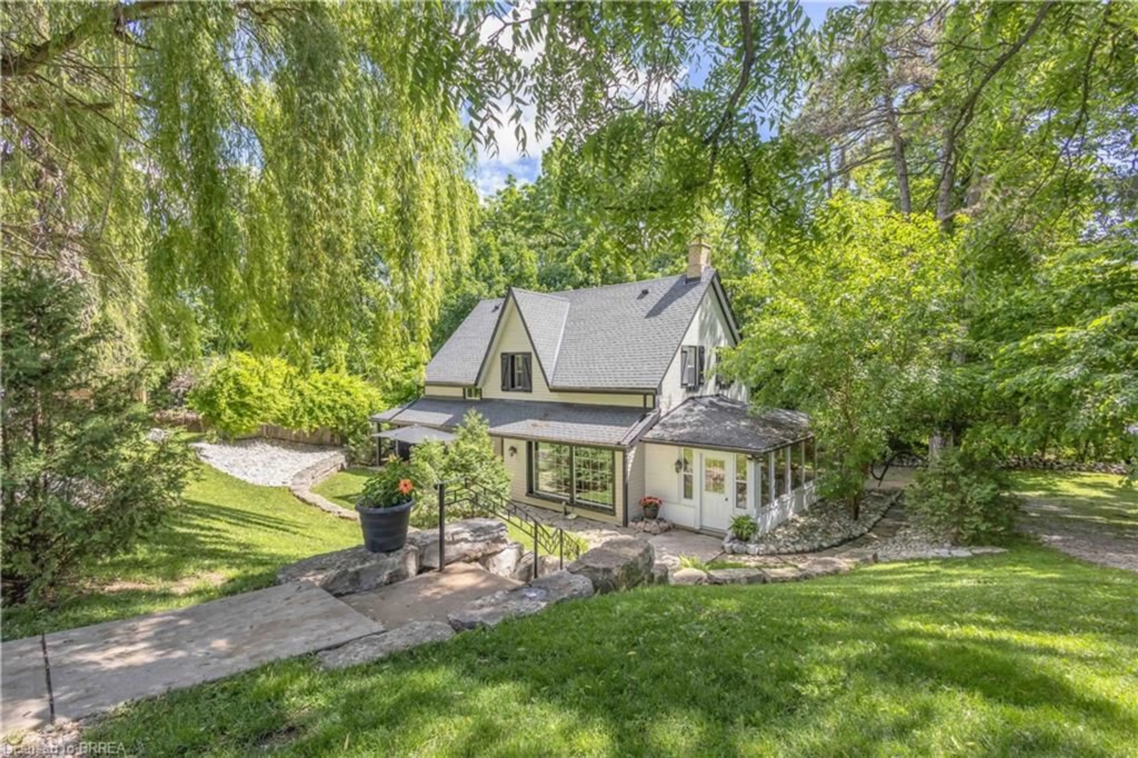 A pic from outside/outdoor area/front of a property/back of a property/a pic from drone, street for 60A Dundas St, Paris Ontario N3L 1G5