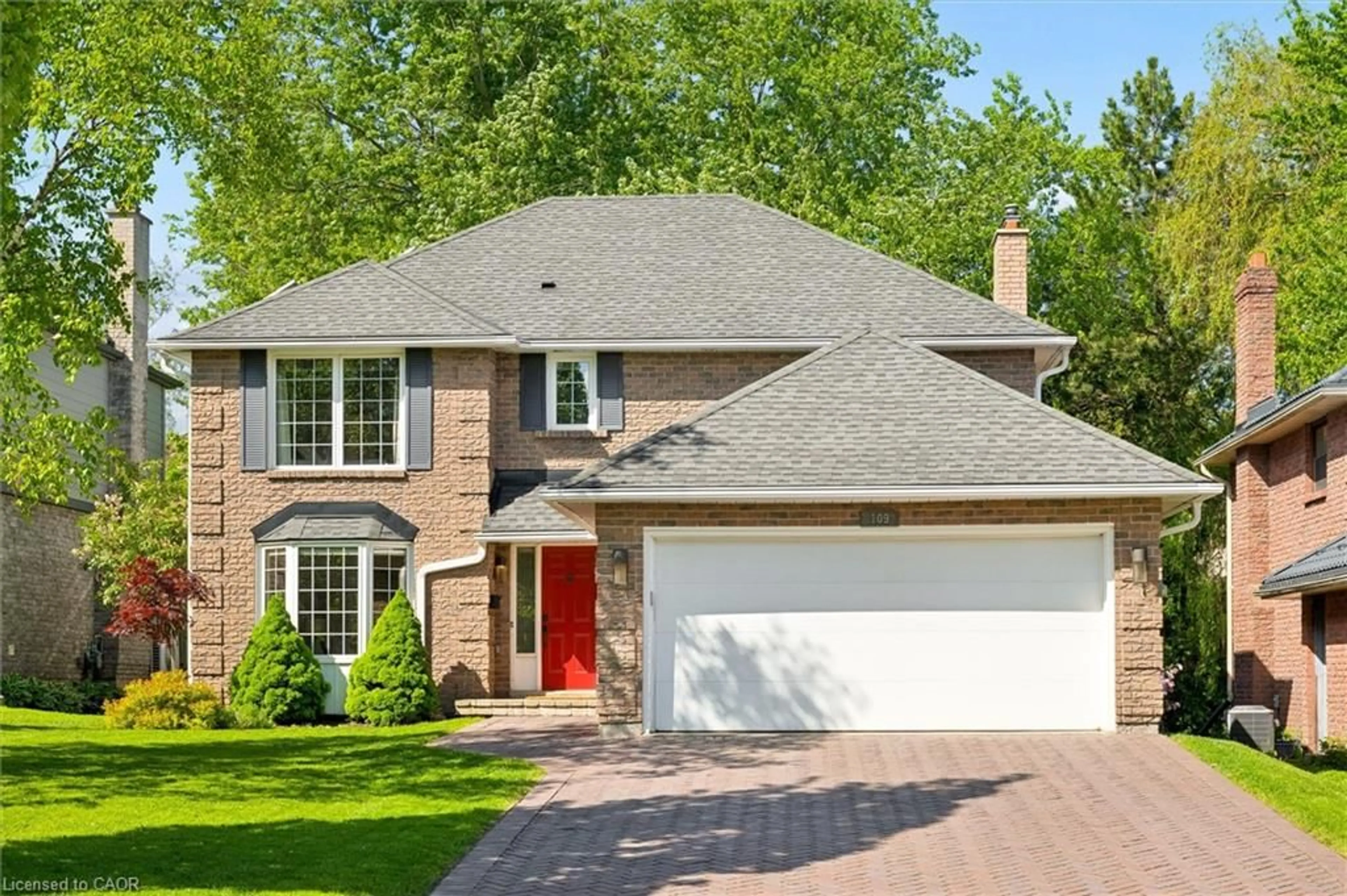 Home with brick exterior material, street for 109 Ashberry Pl, Waterloo Ontario N2T 1G8