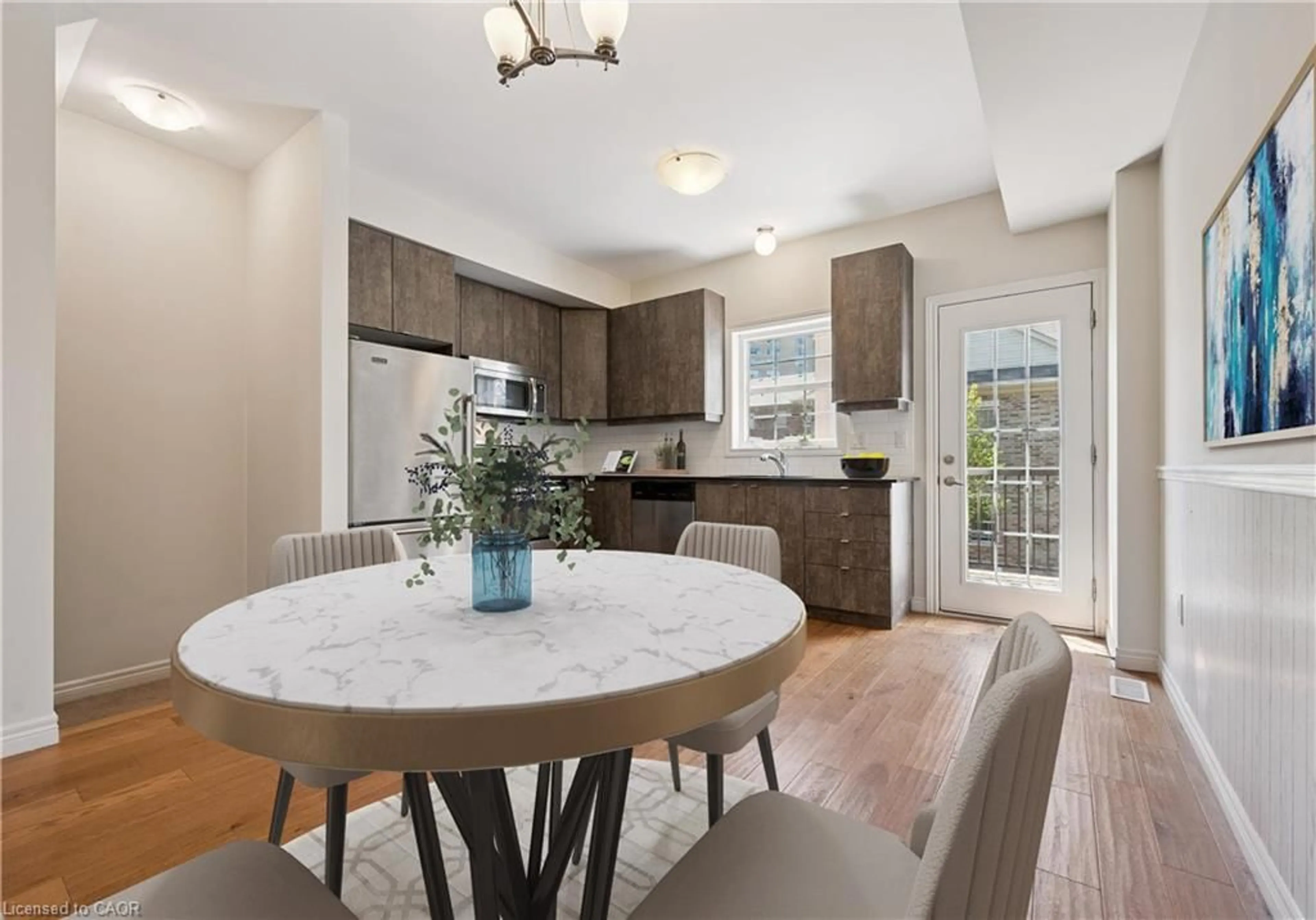 Open concept kitchen, ceramic/tile floor for 24 Oxfordshire Lane, Kitchener Ontario N2H 0B5