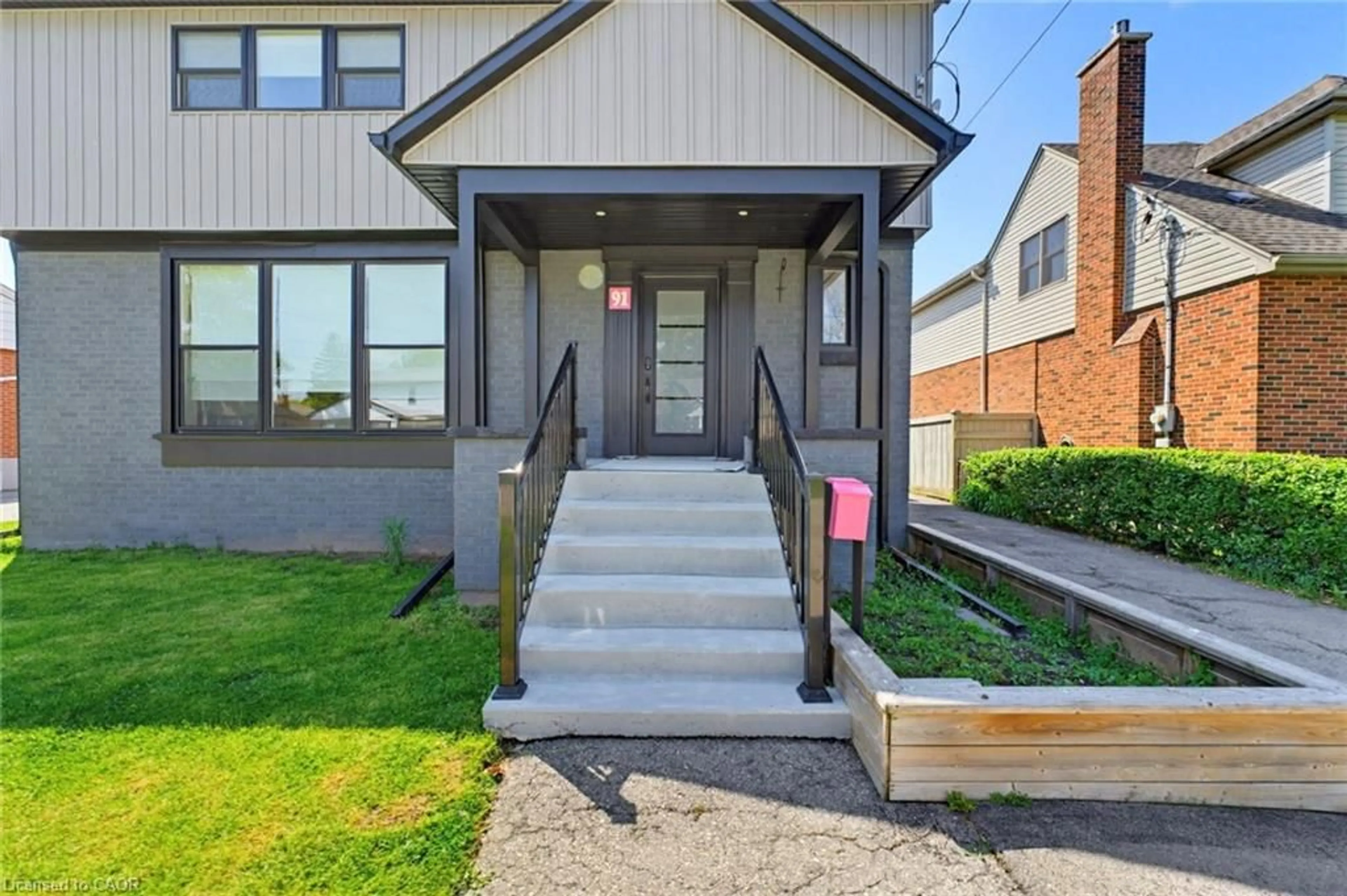 Home with brick exterior material, street for 91 First St, Stoney Creek Ontario L8G 1Y2
