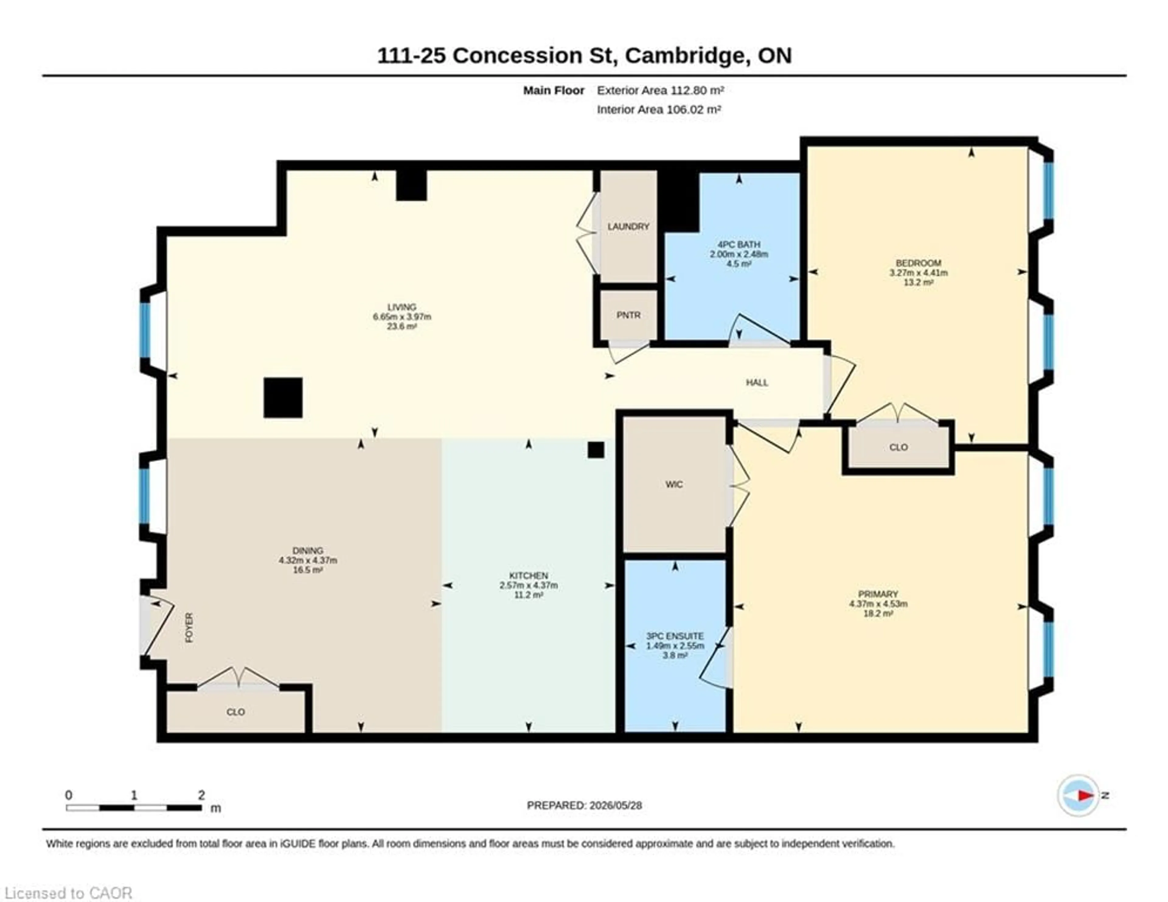 Floor plan for 25 Concession St #111, Cambridge Ontario N1R 2G6