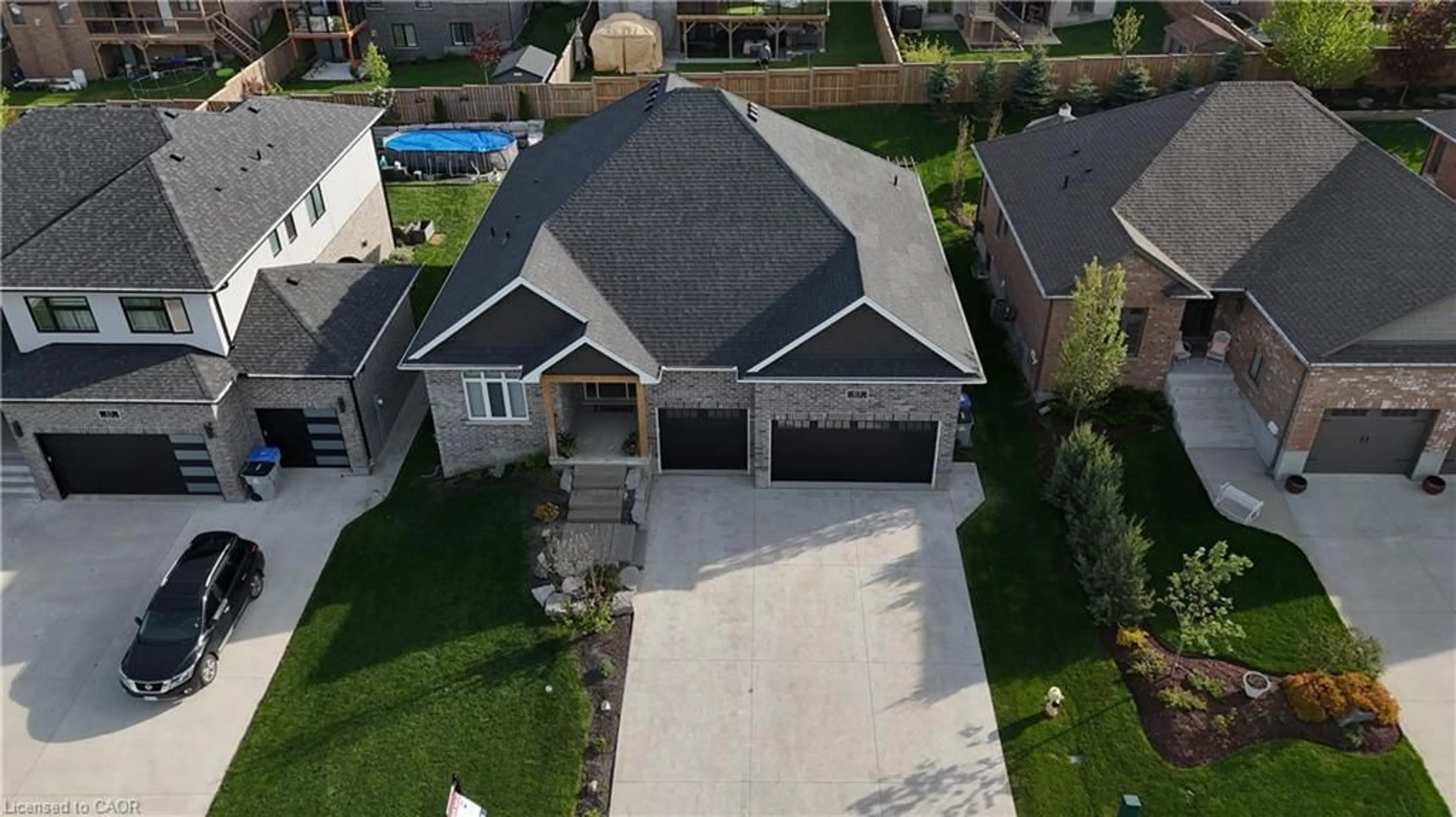 A pic from outside/outdoor area/front of a property/back of a property/a pic from drone, street for 83 Gerber Dr, Milverton Ontario N0K 1M0