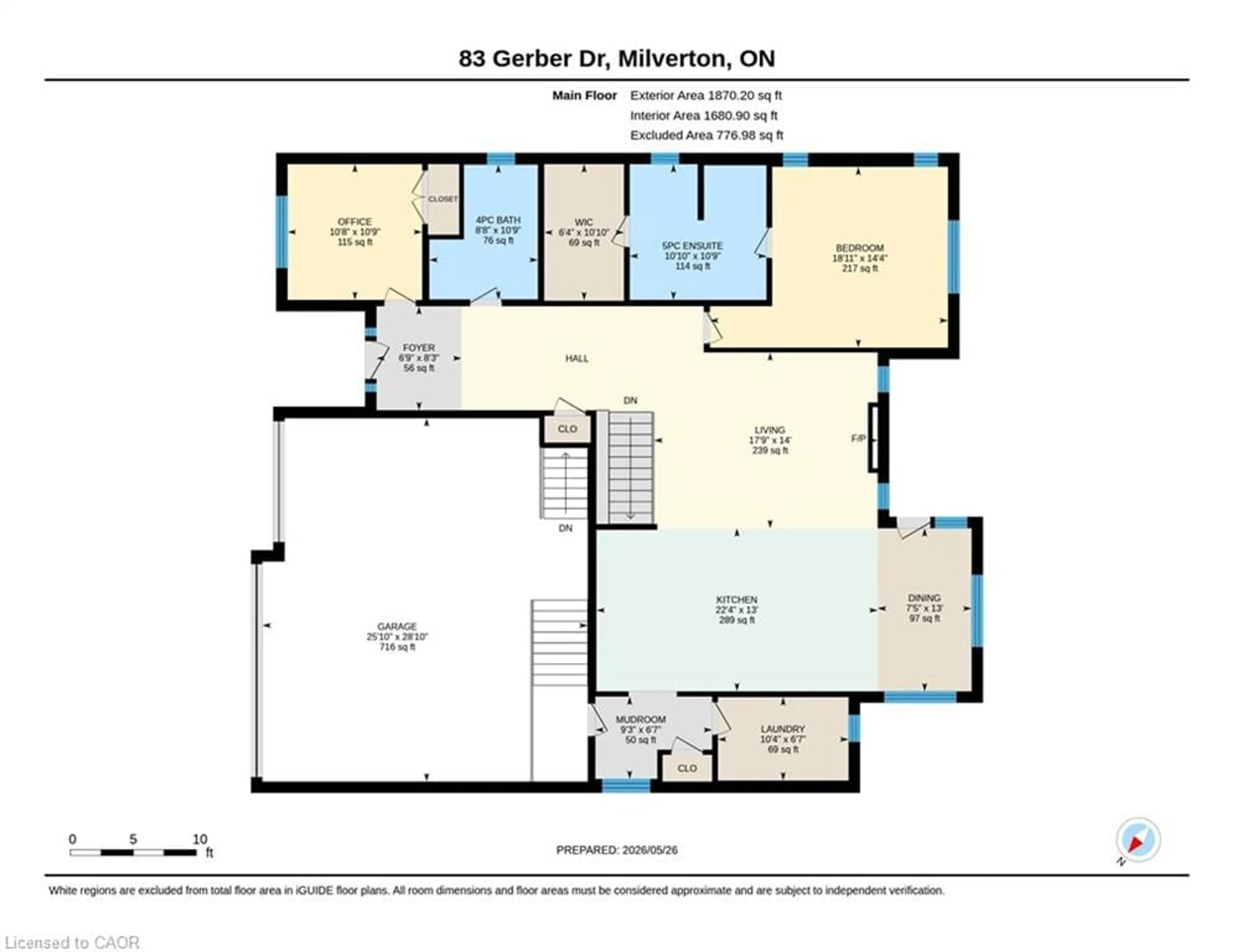 Floor plan for 83 Gerber Dr, Milverton Ontario N0K 1M0