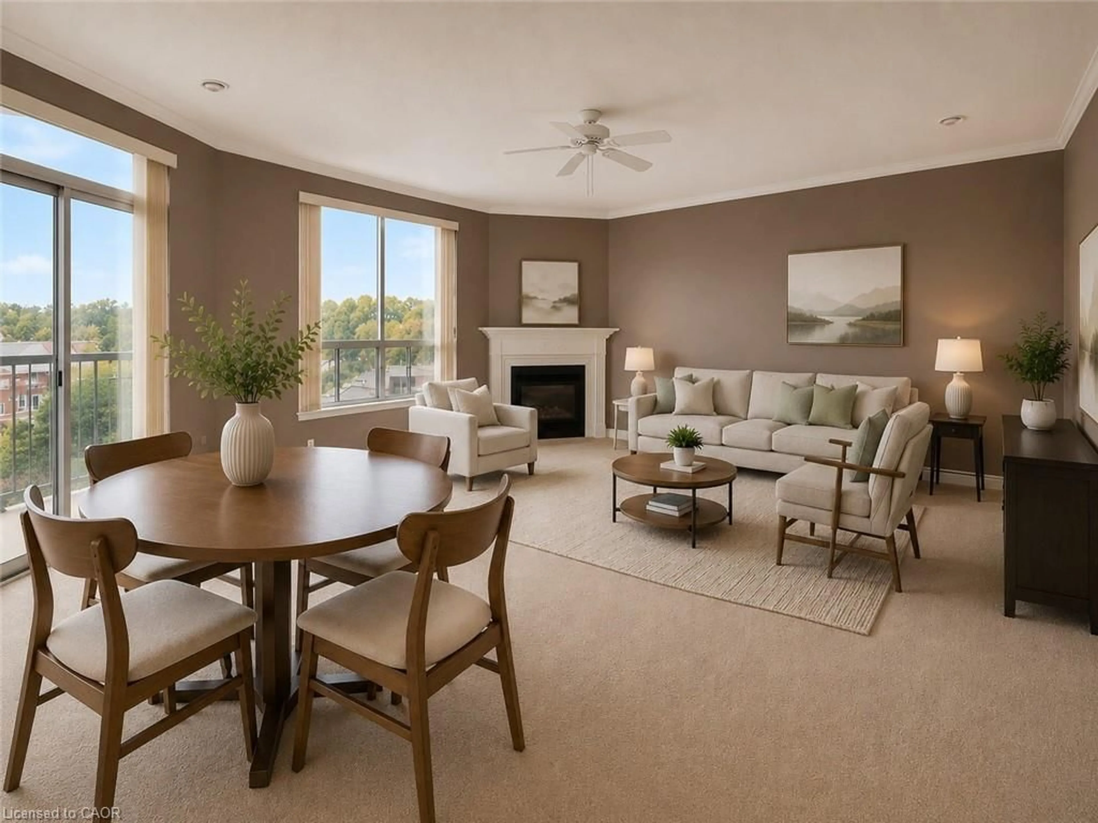 Living room with furniture, unknown for 255 Keats Way #606, Waterloo Ontario N2L 6N6