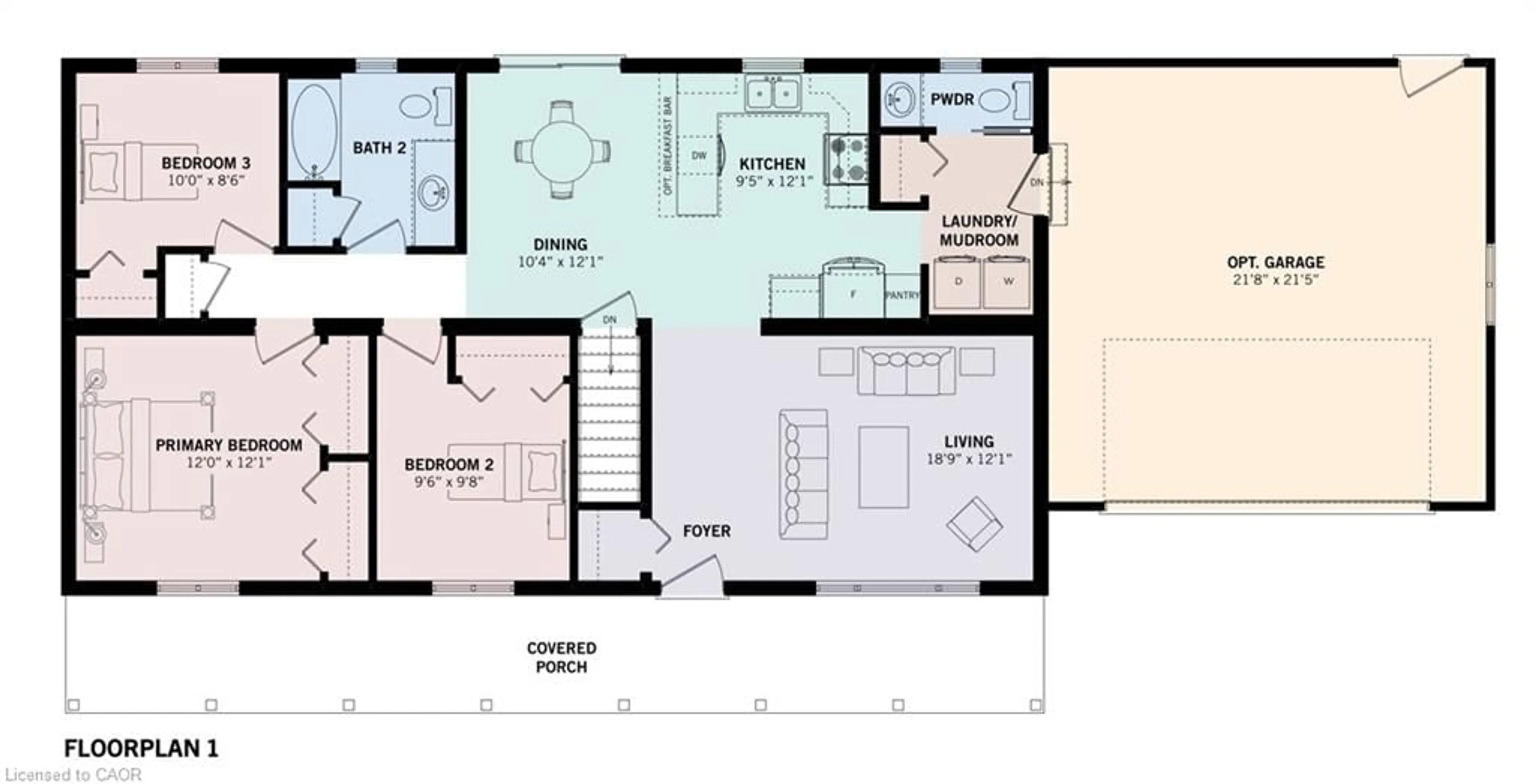 Floor plan for 7307 Side Road 5 #A, Wellington Ontario N0G 2E0