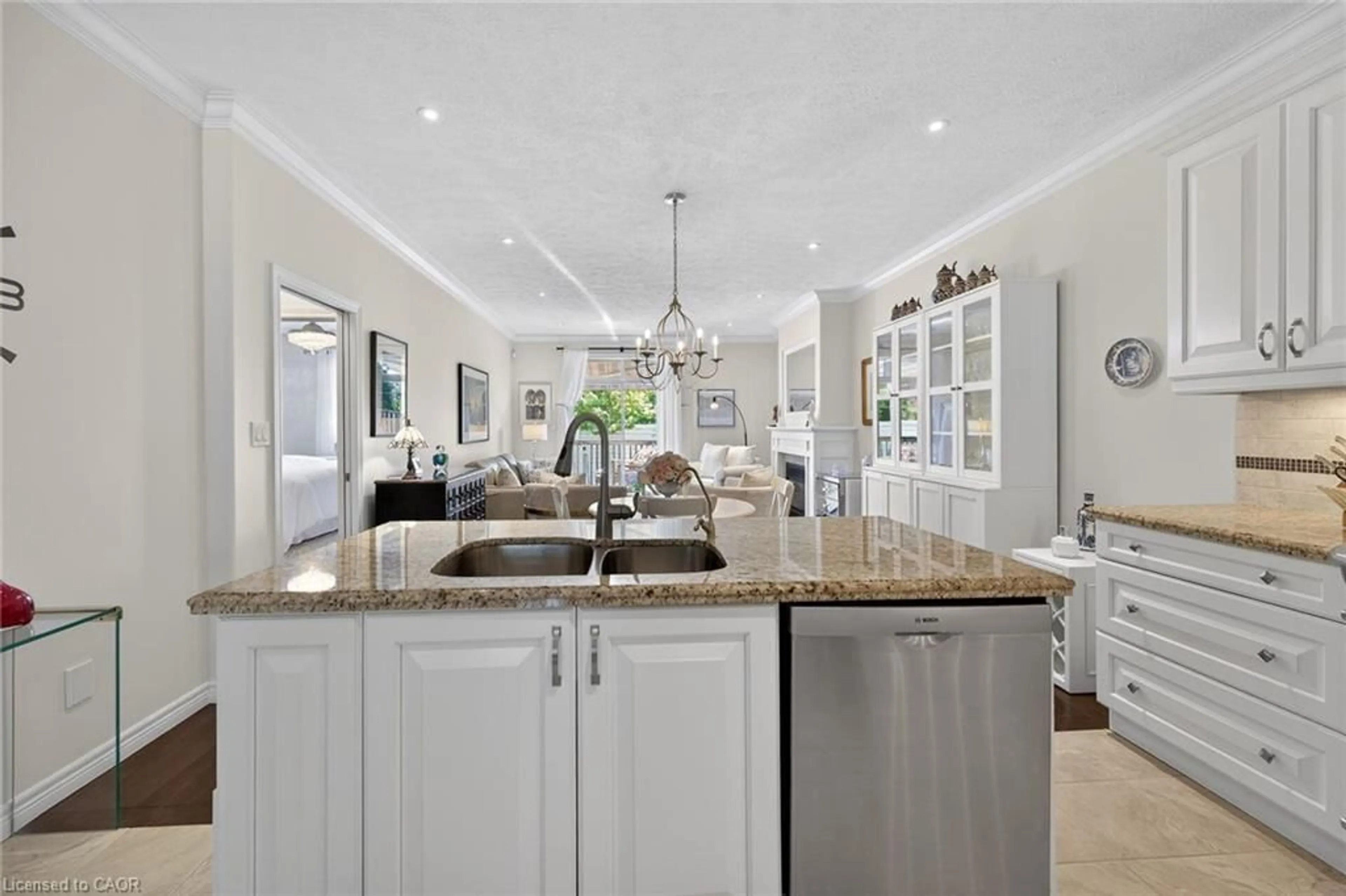Open concept kitchen, ceramic/tile floor for 244 Dundas St #3, Paris Ontario N3L 0B4