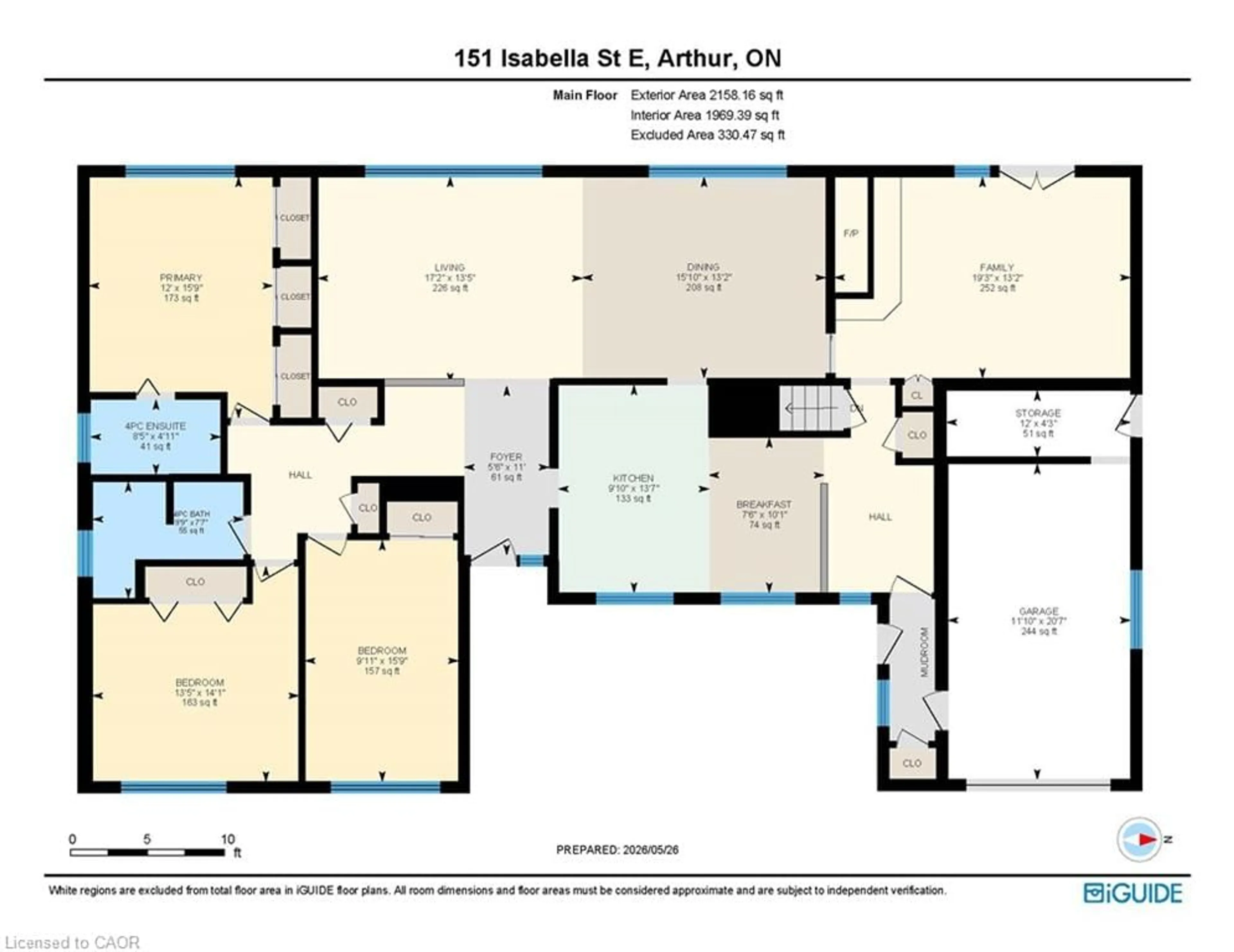Floor plan for 151 Isabella St, Arthur Ontario N0G 1A0