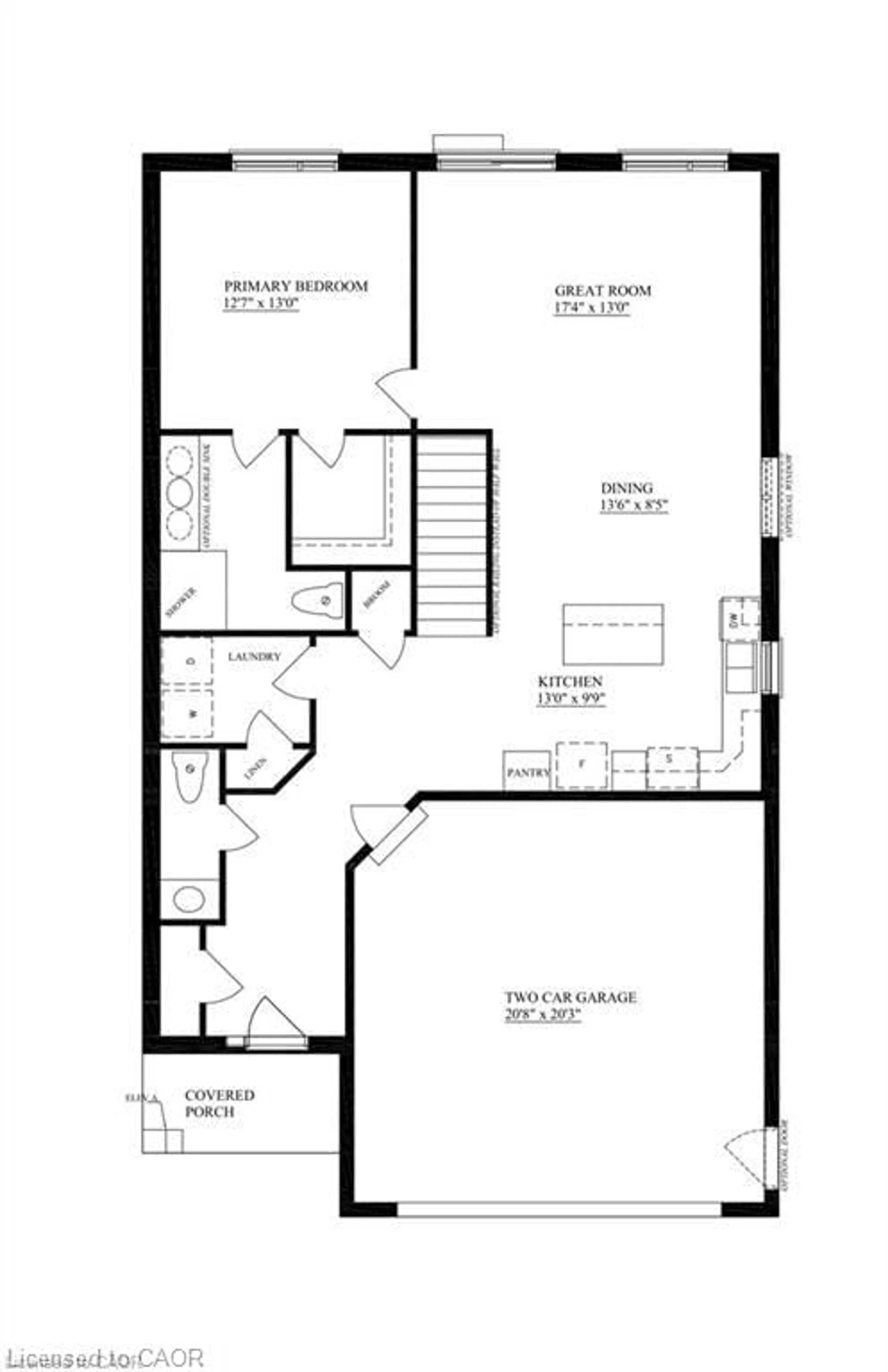 Floor plan for LOT 9 Mcnally Dr, Listowel Ontario N4W 2C1