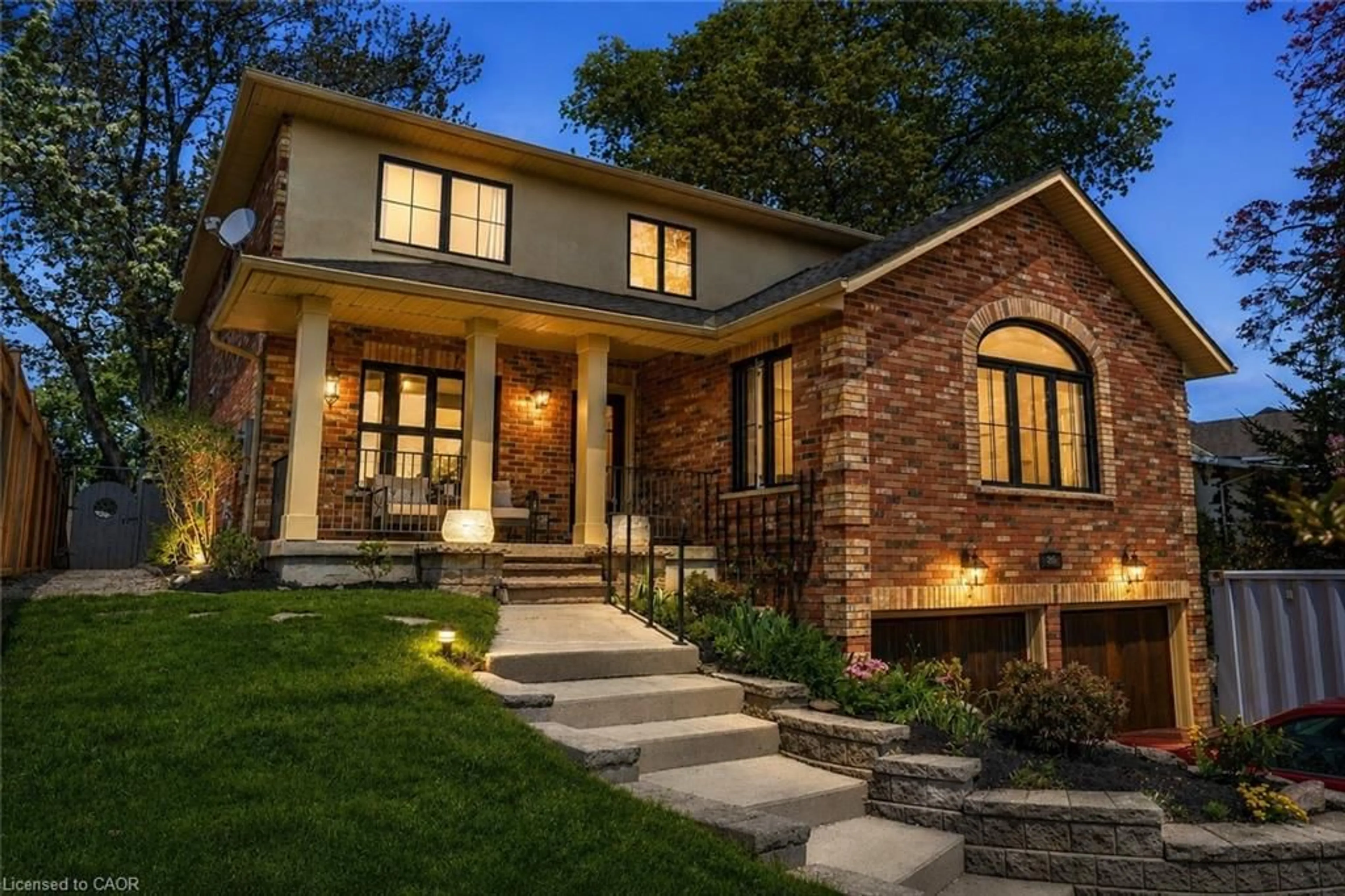 Home with brick exterior material, street for 329 Plains Rd, Burlington Ontario L7T 1G1