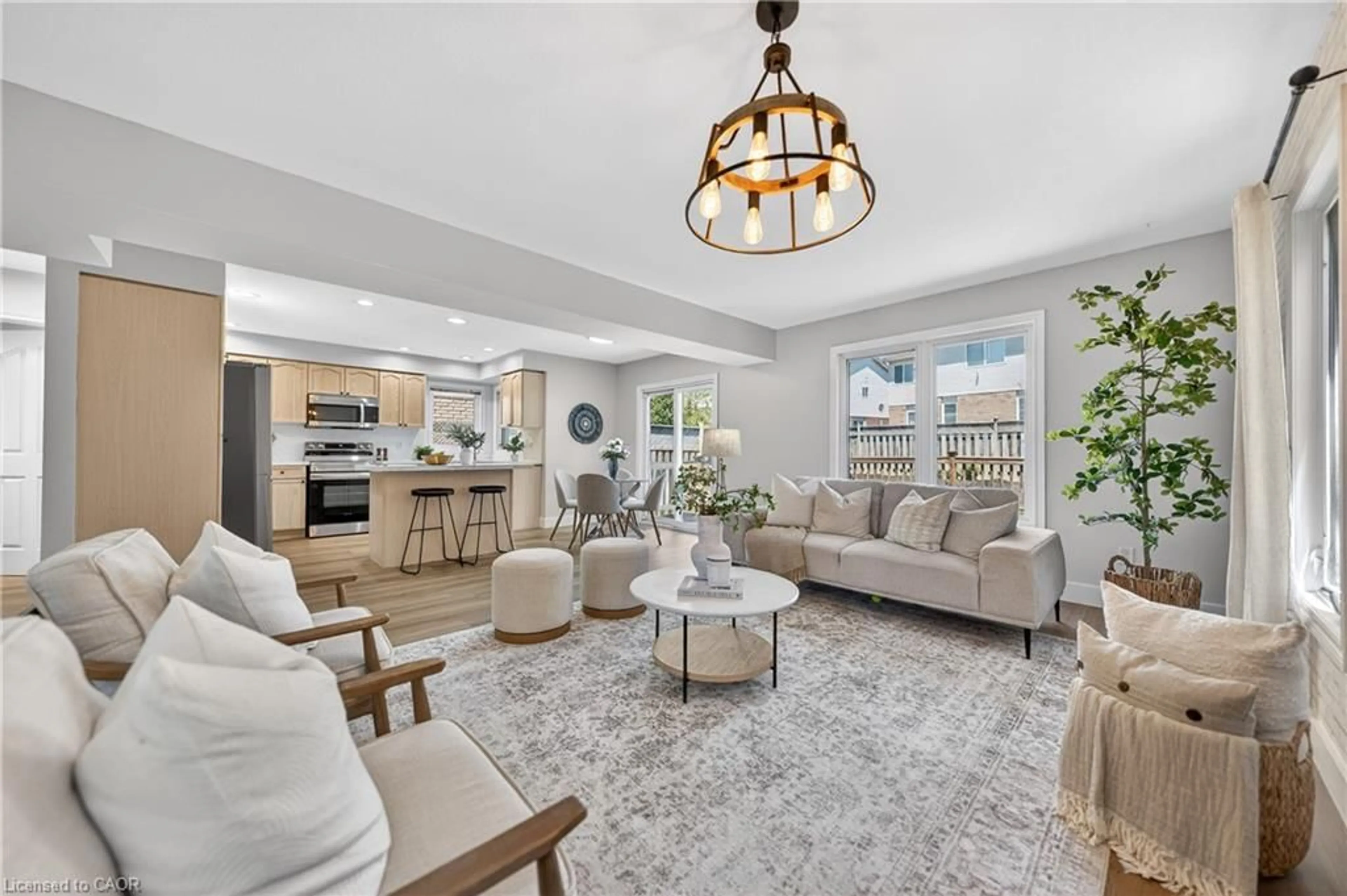 Living room with furniture, ceramic/tile floor for 857 Brandenburg Blvd, Waterloo Ontario N2T 2X6