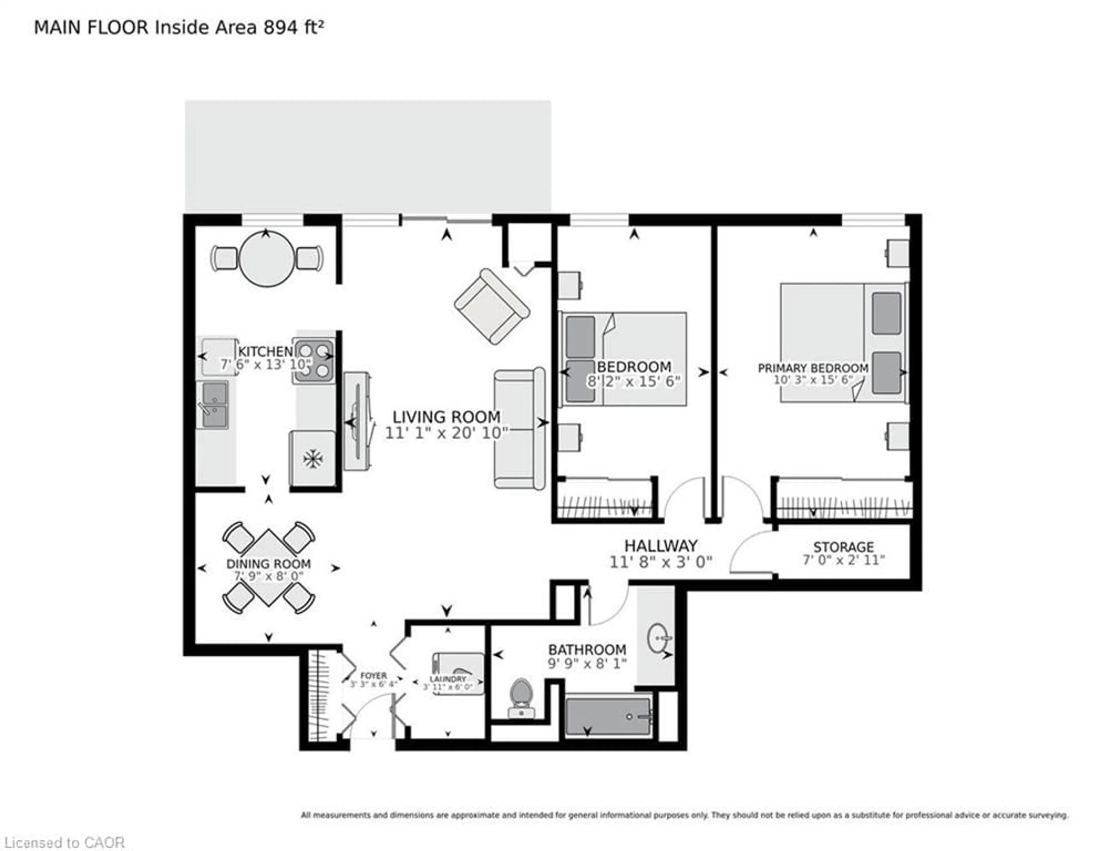 Floor plan for 81 Church St #606, Kitchener Ontario N2G 4M1