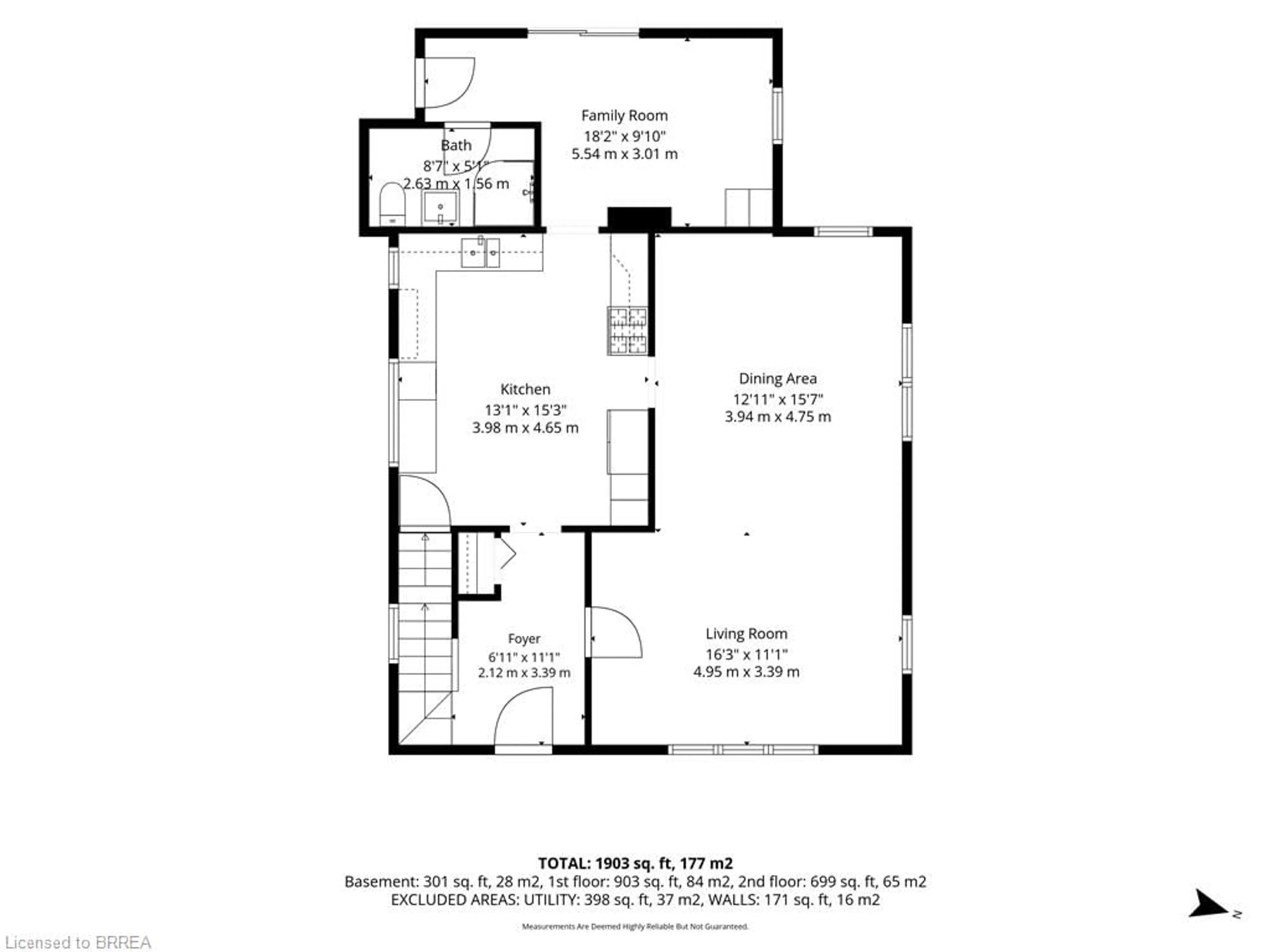 Floor plan for 1 Alexander St, Burford Ontario N0E 1A0