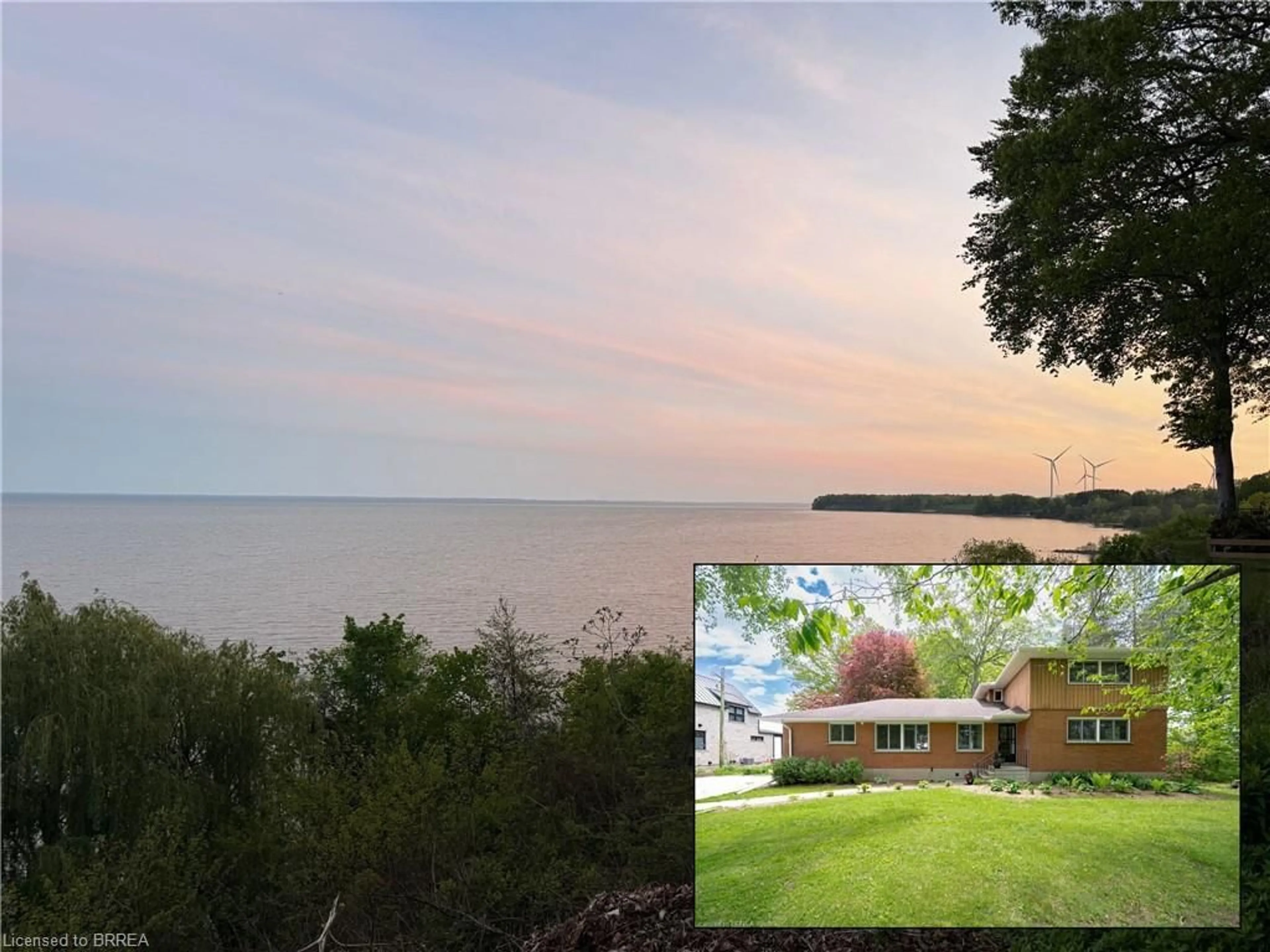 A pic from outside/outdoor area/front of a property/back of a property/a pic from drone, water/lake/river/ocean view for 709 Nelson St, Port Dover Ontario N0A 1N2