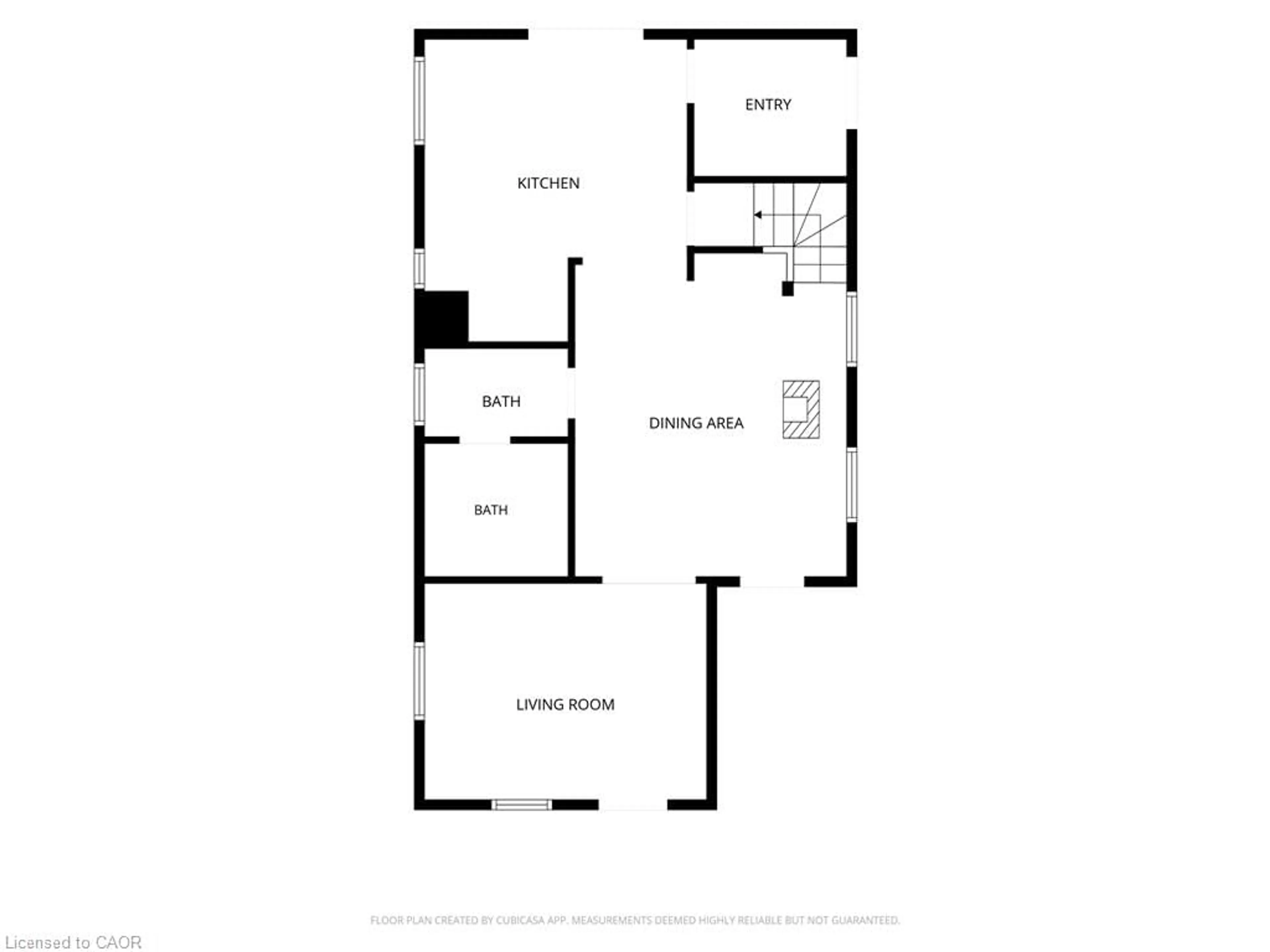 Floor plan for 1497 County Line, Hagersville Ontario N0E 1Y0