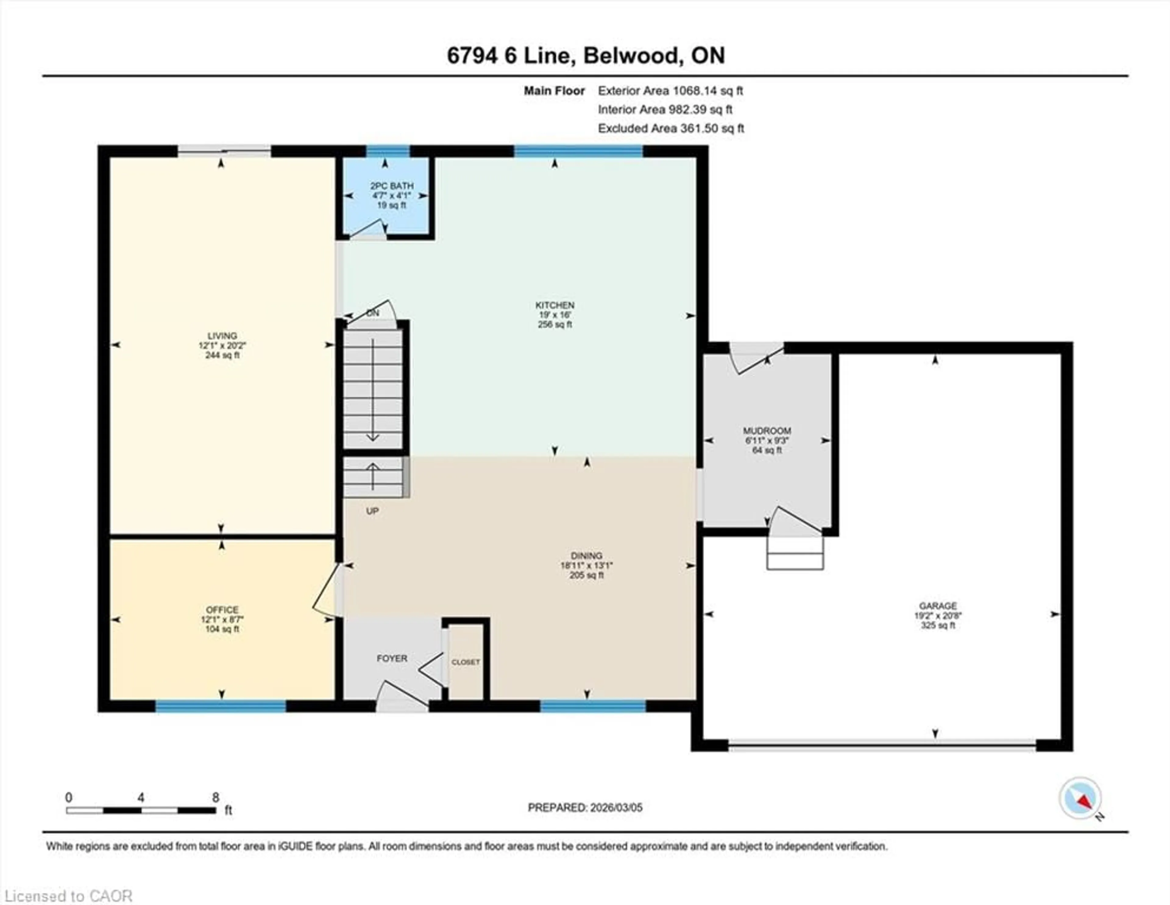 Floor plan for 6794 Sixth Line, Belwood Ontario N0B 1J0