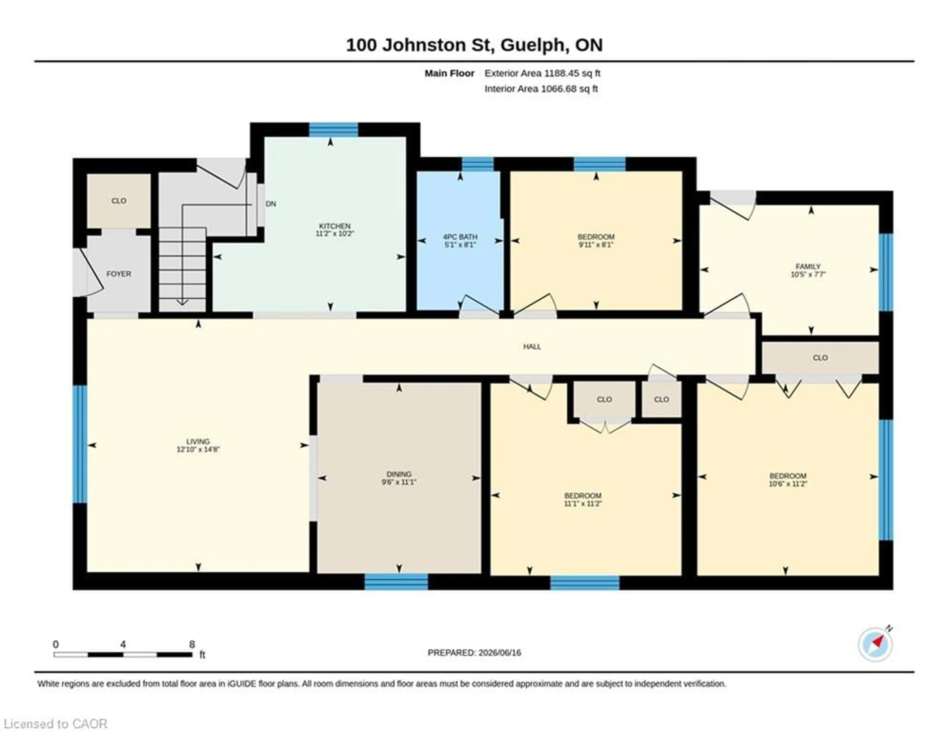 Floor plan for 100 Johnston St, Guelph Ontario N1E 5T8
