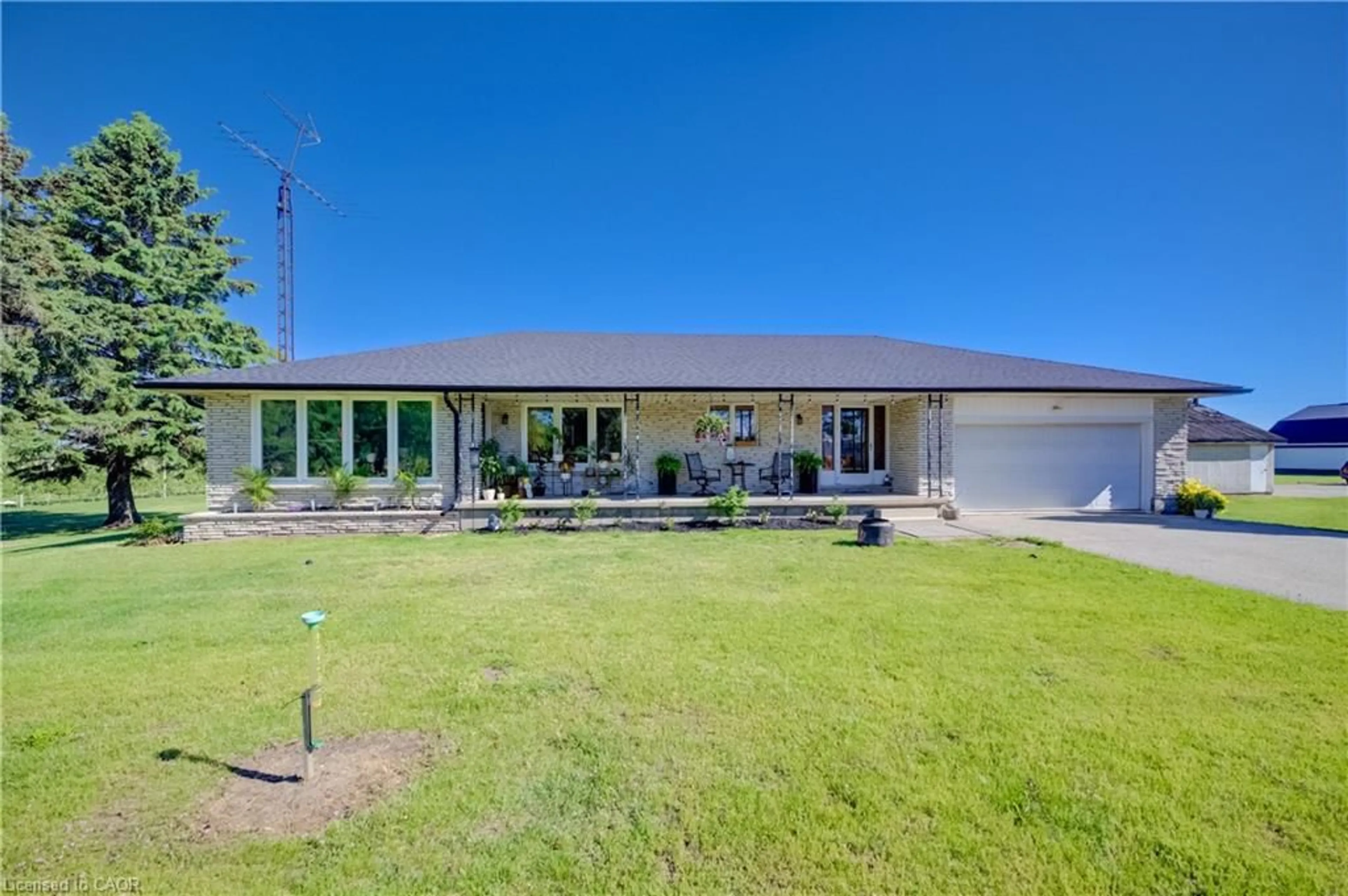 A pic from outside/outdoor area/front of a property/back of a property/a pic from drone, street for 225863 Otterville Rd, Otterville Ontario N0J 1R0