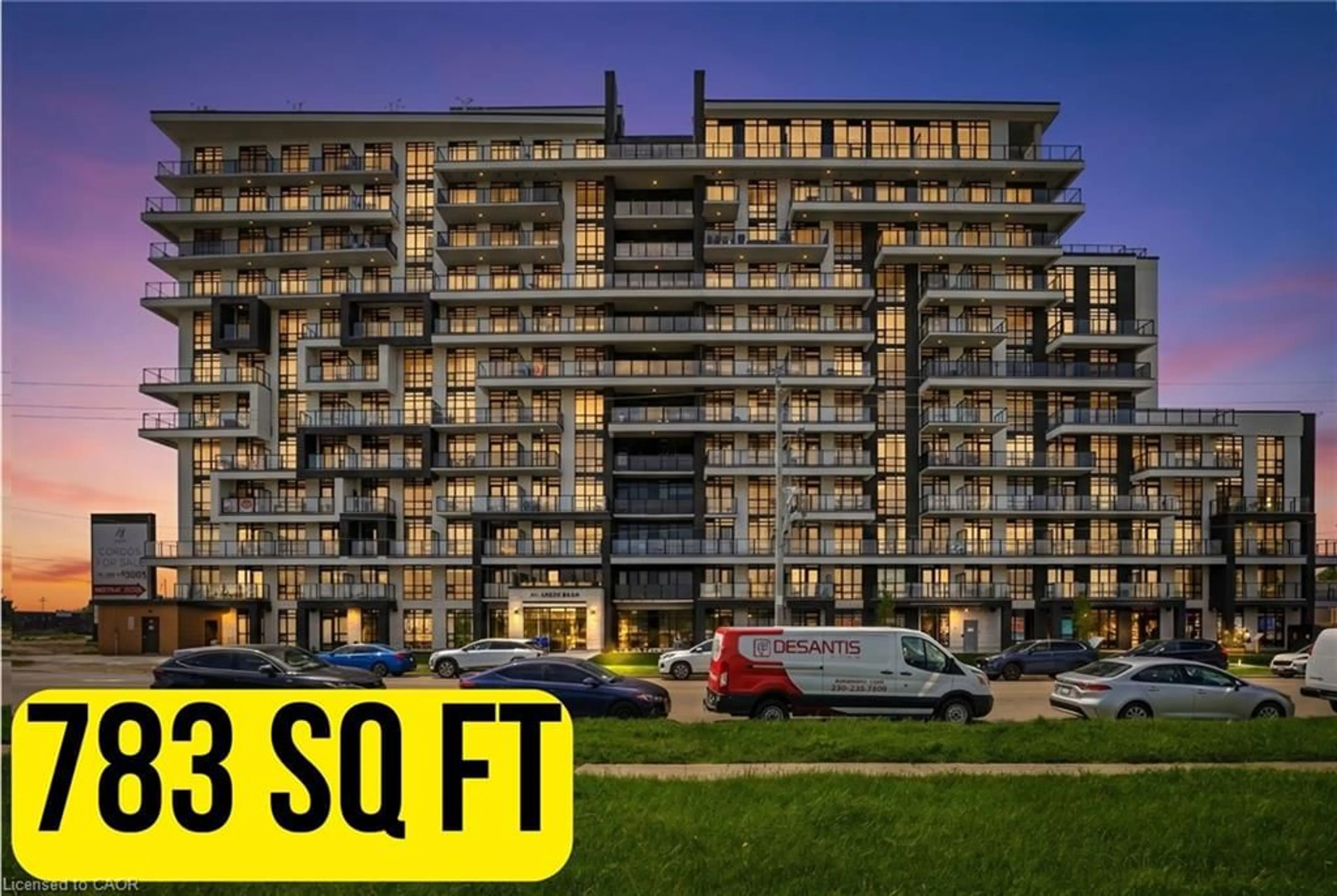 A pic from outside/outdoor area/front of a property/back of a property/a pic from drone, building for 461 Green Rd #107, Stoney Creek Ontario L8E 0L5
