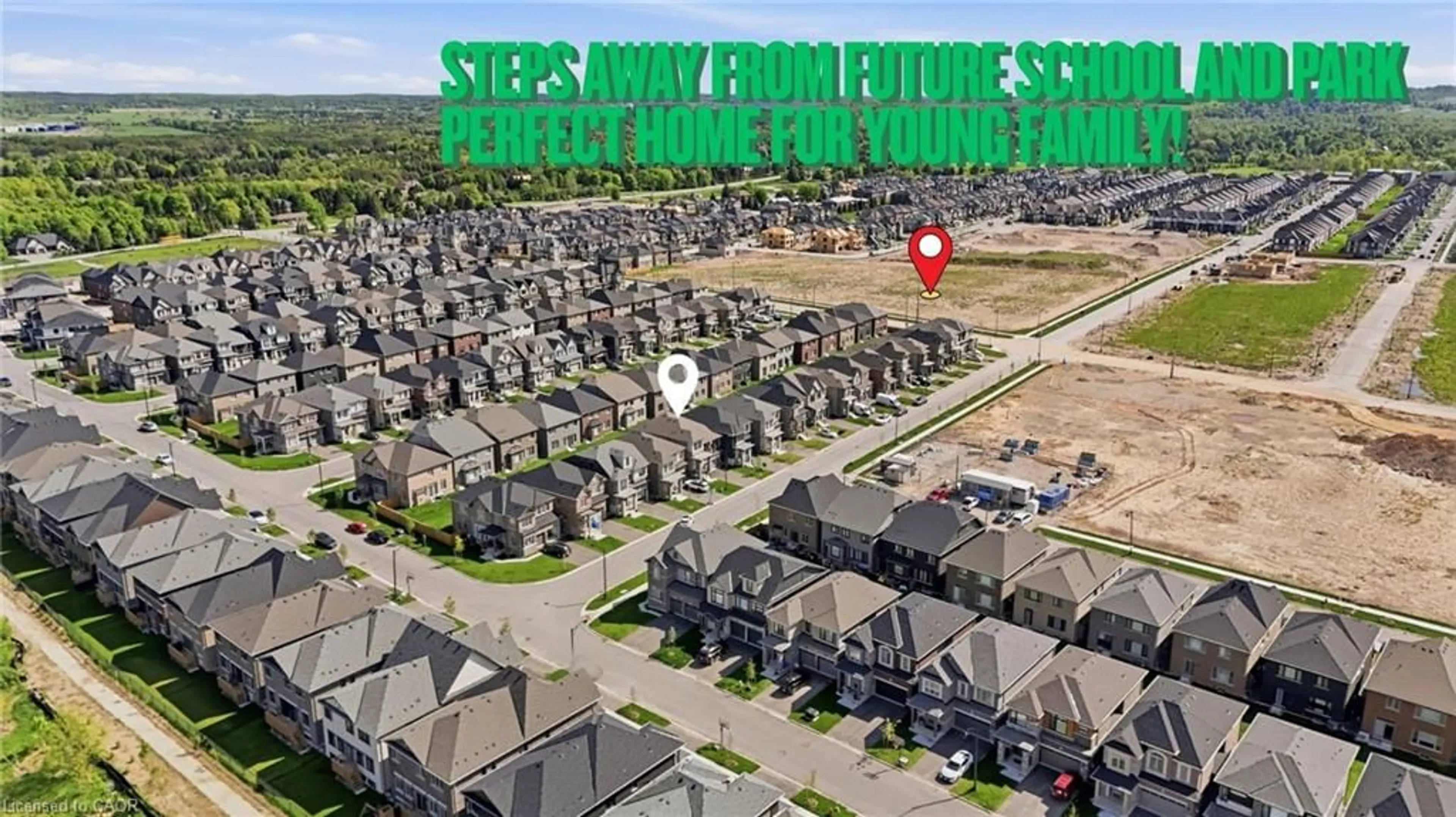 A pic from outside/outdoor area/front of a property/back of a property/a pic from drone, street for 26 Orr Ave, Erin Ontario N0B 1T0