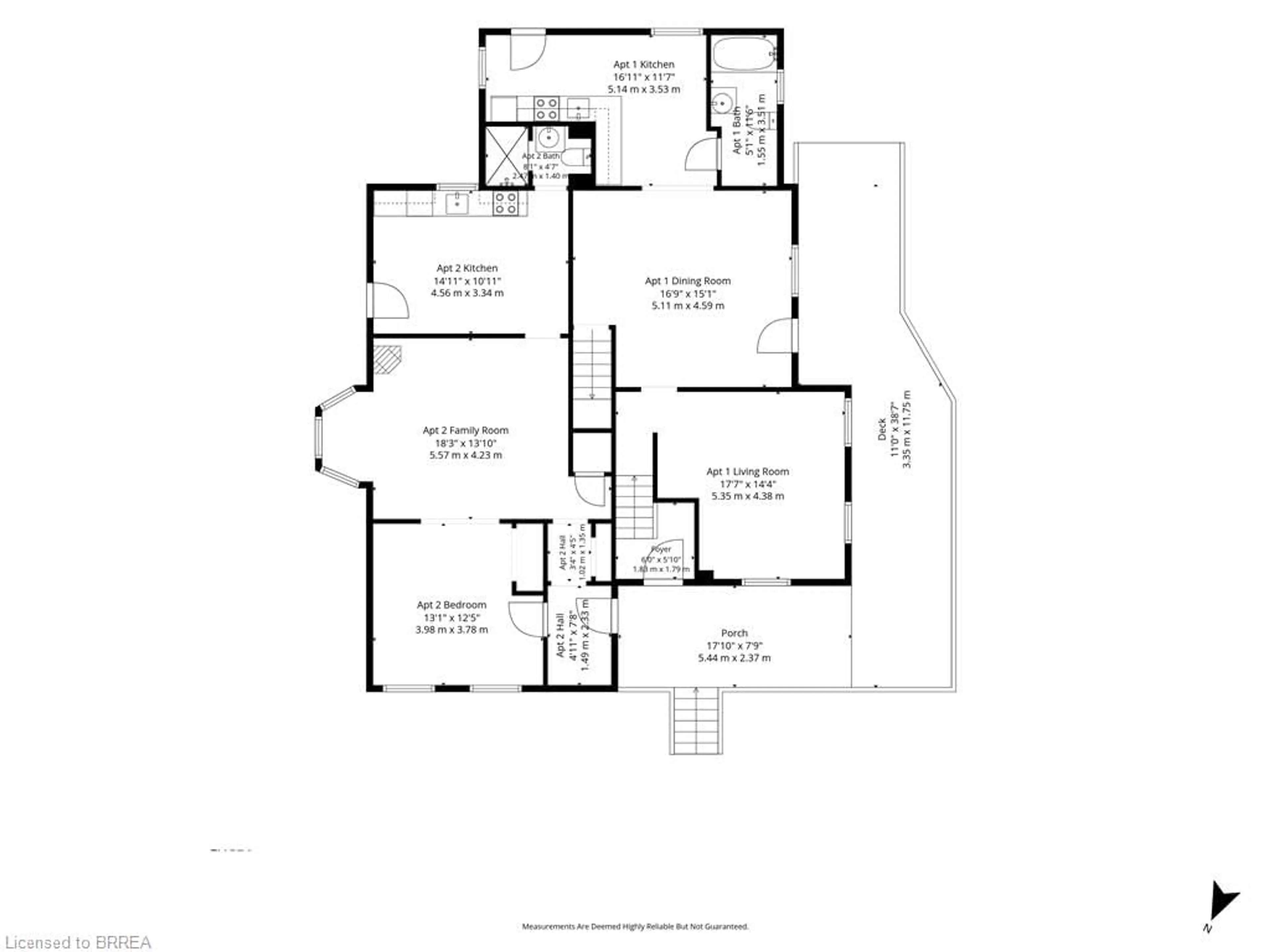 Floor plan for 67 Cayuga St, Brantford Ontario N3S 1W7