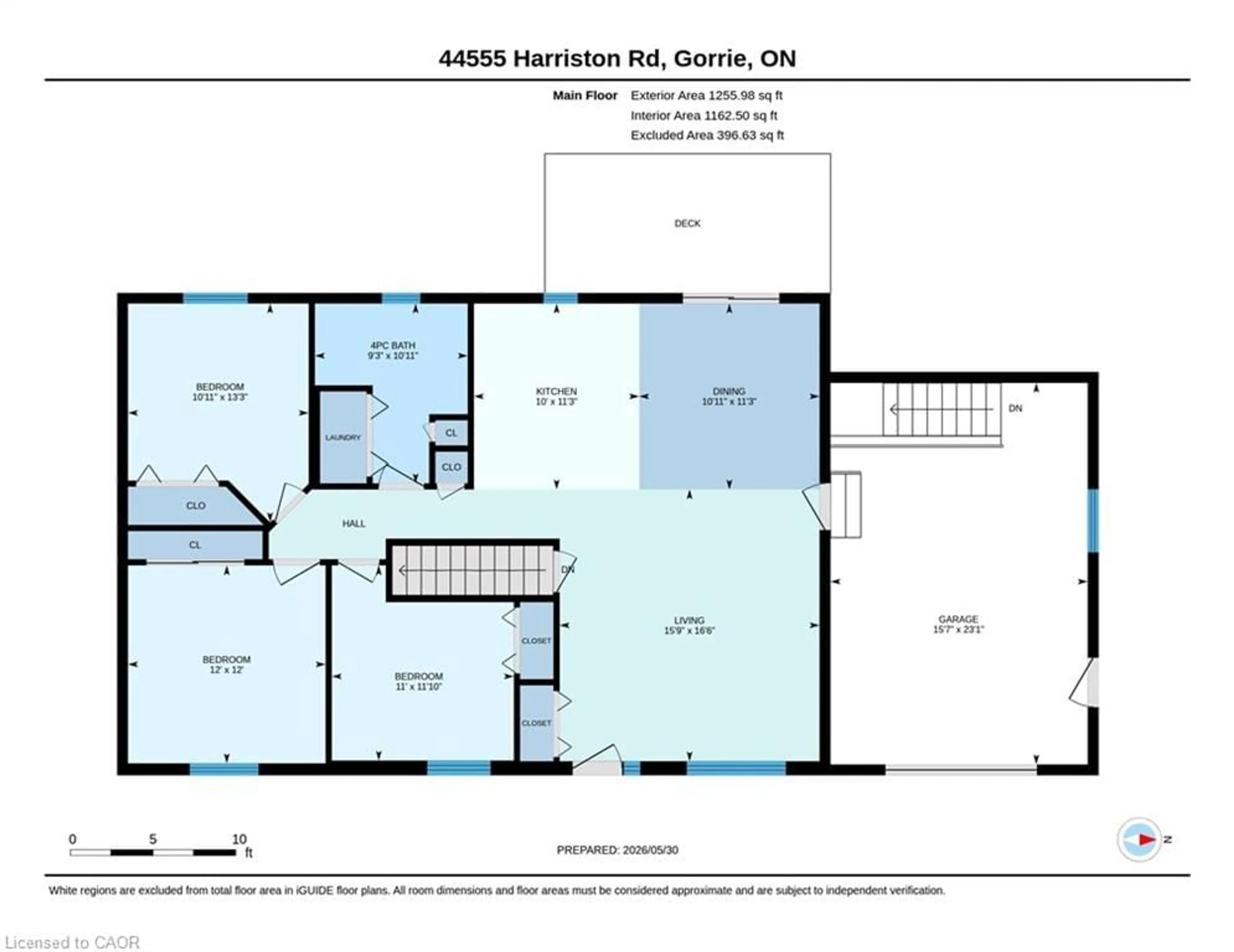 Floor plan for 44555 Harriston Rd, Gorrie Ontario N0G 1X0
