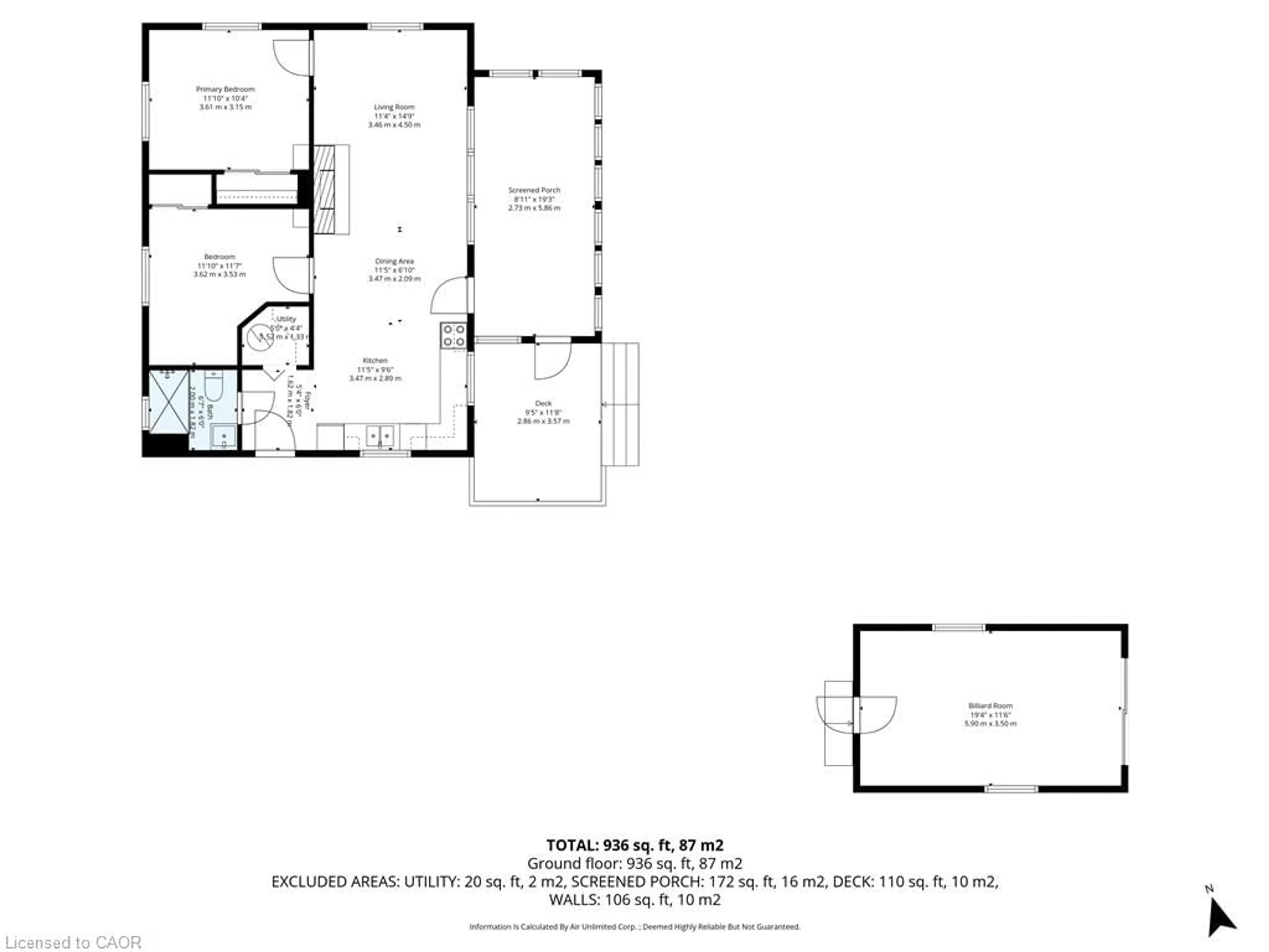 Floor plan for 1980 Pigeon Lake Rd, Lindsay Twp Ontario K9V 4R5