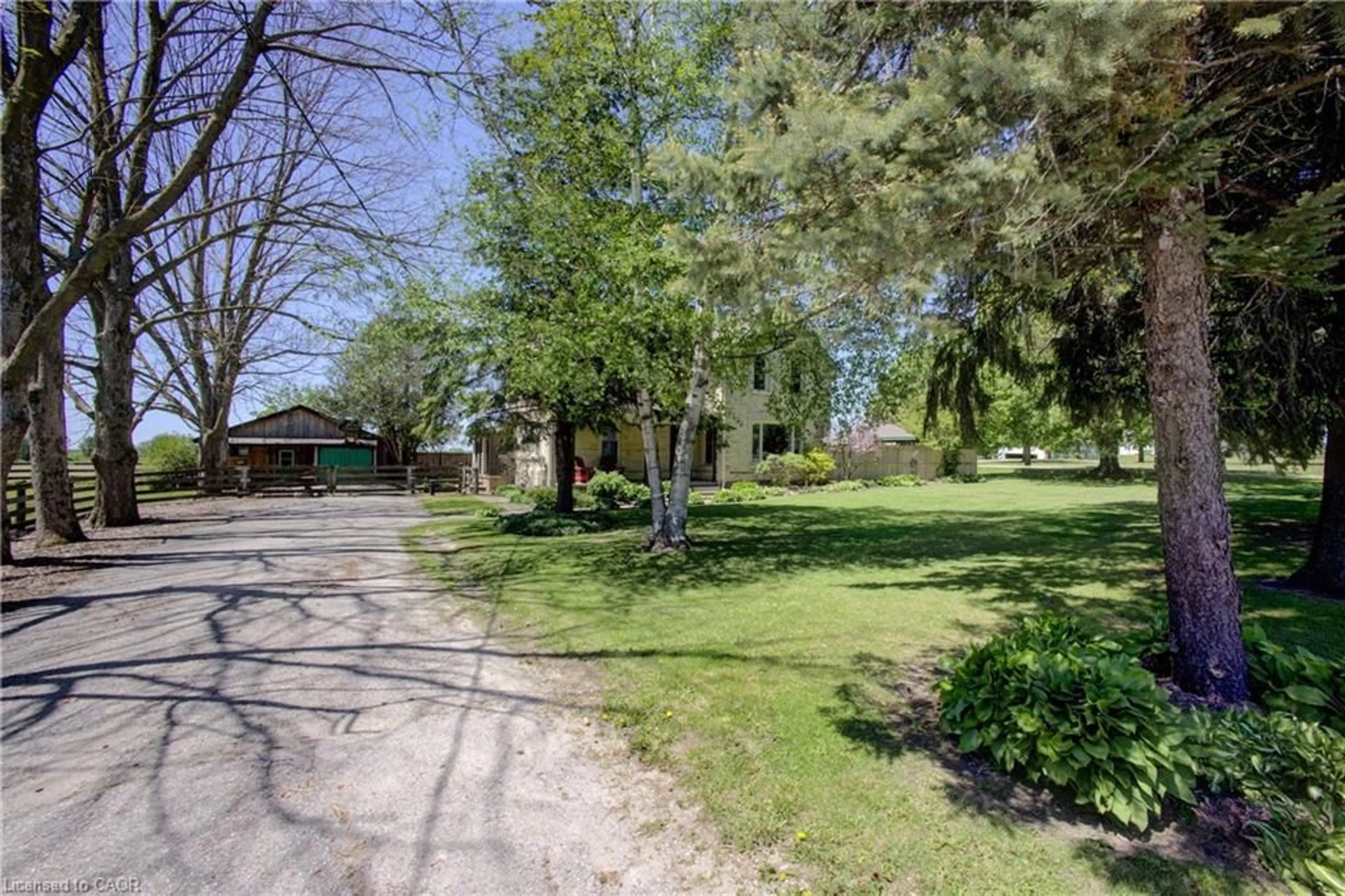 A pic from outside/outdoor area/front of a property/back of a property/a pic from drone, street for 392114 Grey Rd 109, Holstein Ontario N0G 2A0