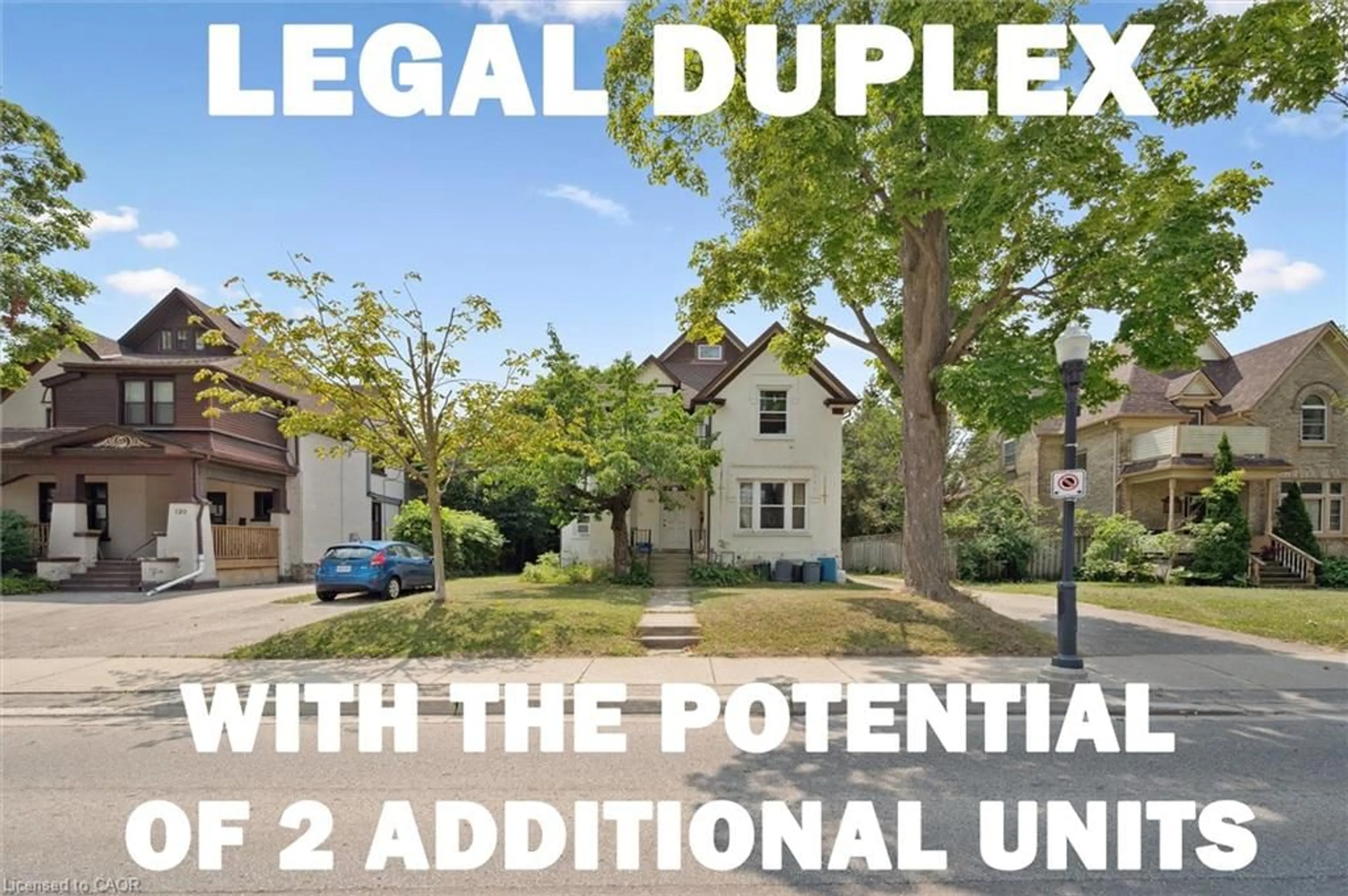 A pic from outside/outdoor area/front of a property/back of a property/a pic from drone, street for 133 Joseph St, Kitchener Ontario N2G 1J5