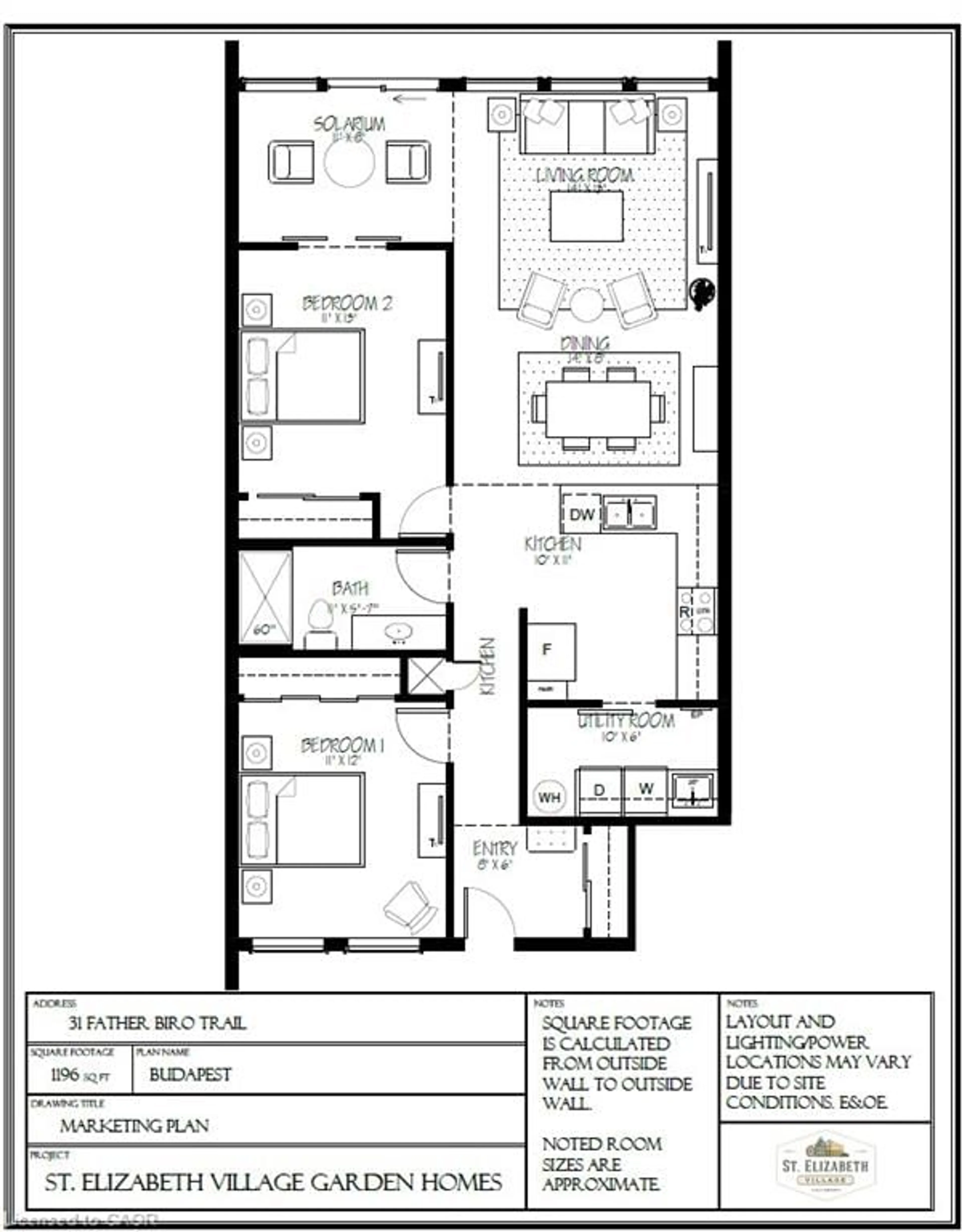 Floor plan for 31 Father Biro Trail, Hamilton Ontario L9B 1T8