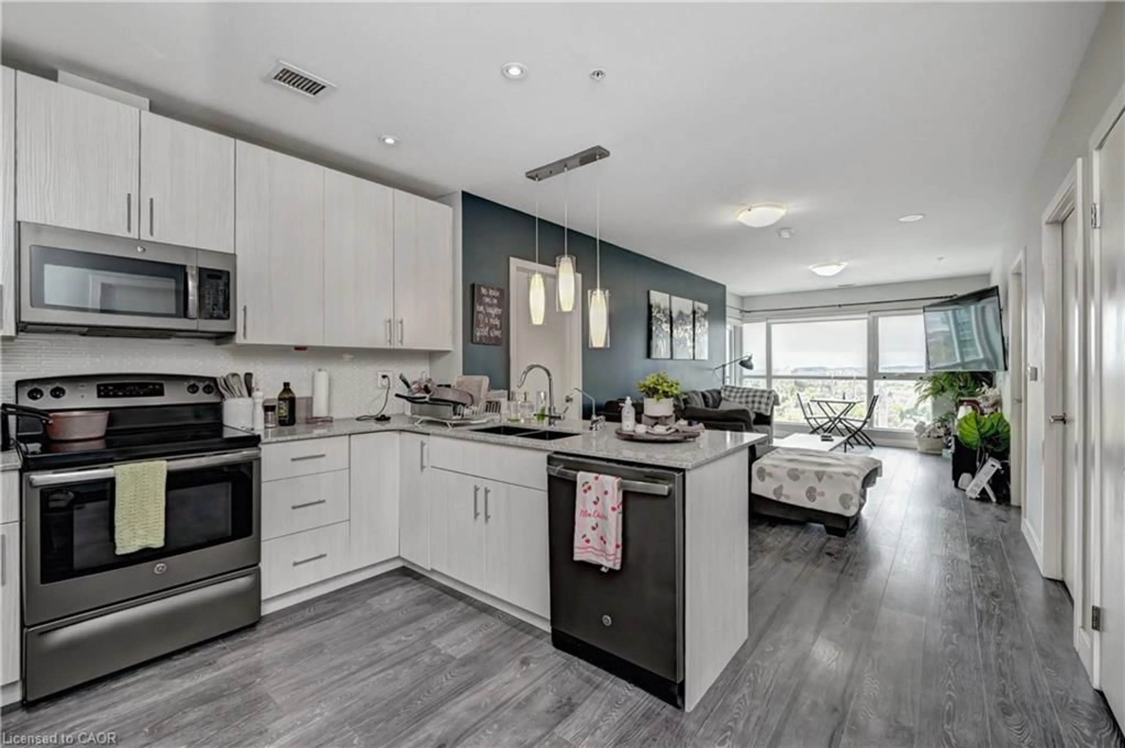 Open concept kitchen, unknown for 1 Victoria St #1713, Kitchener Ontario N2G 1G1
