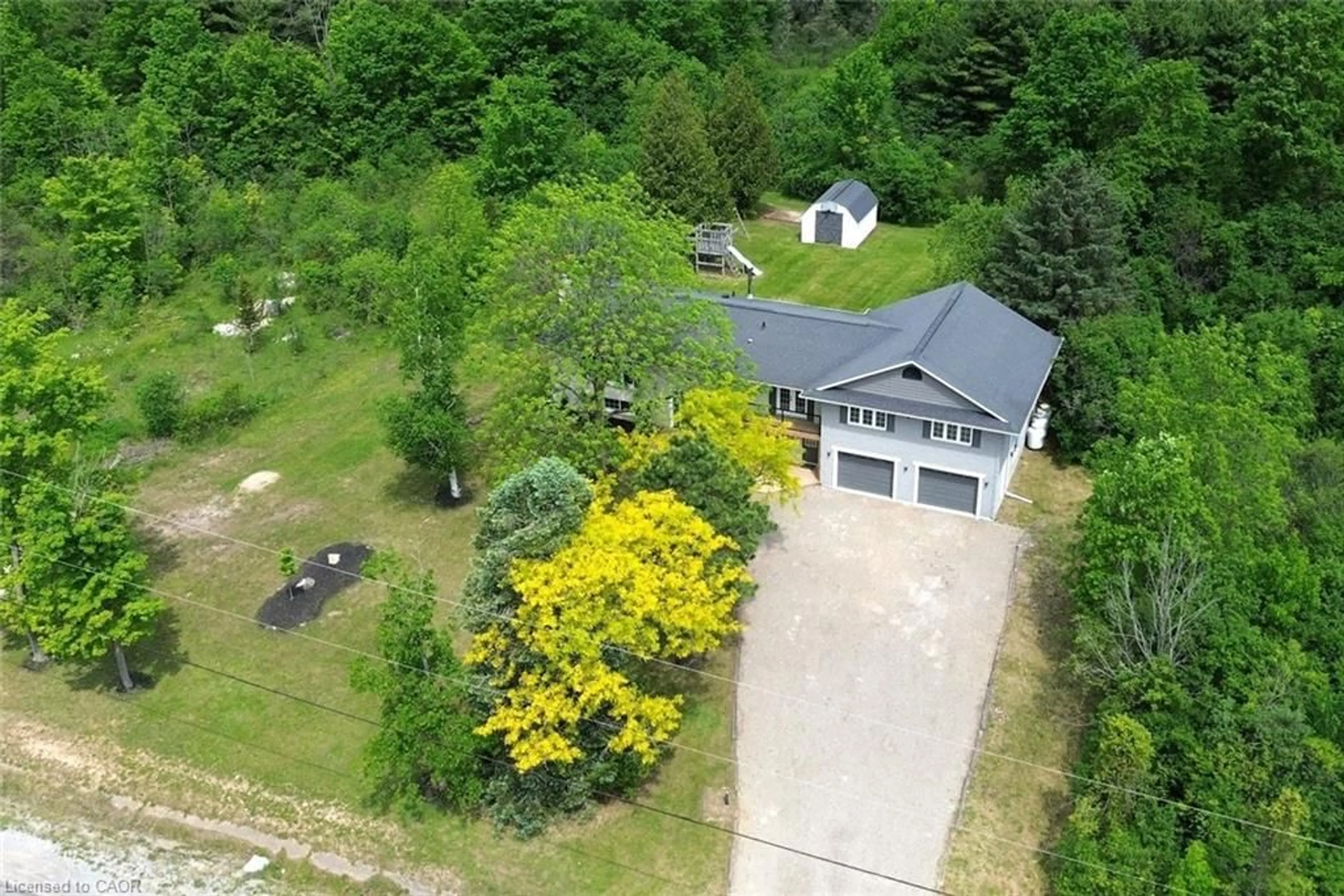 A pic from outside/outdoor area/front of a property/back of a property/a pic from drone, unknown for 1837 Concession 6 Rd, Branchton Ontario N0B 1L0