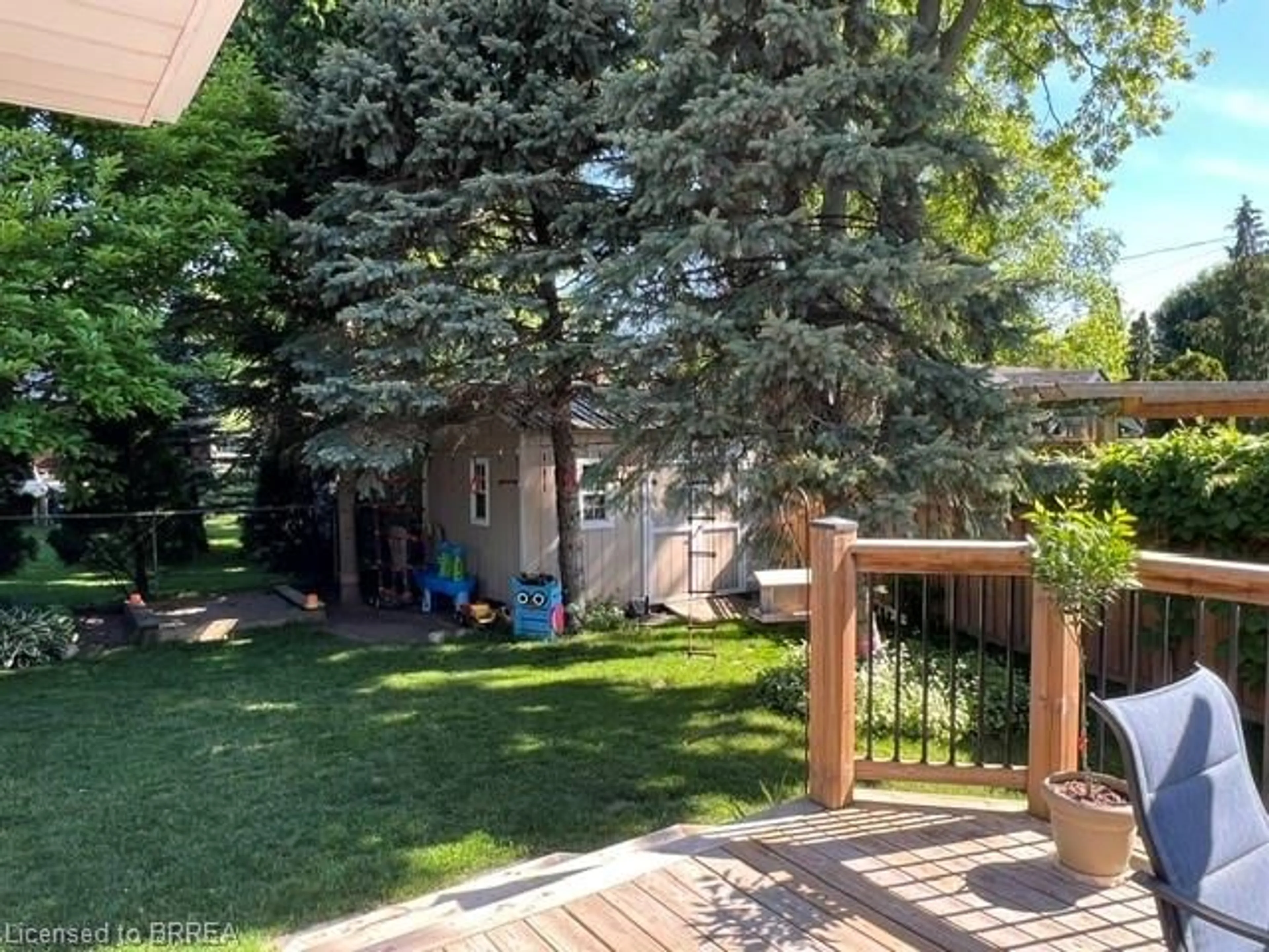 A pic from outside/outdoor area/front of a property/back of a property/a pic from drone, forest/trees view for 5 Baltic Cir, Waterford Ontario N0E 1Y0
