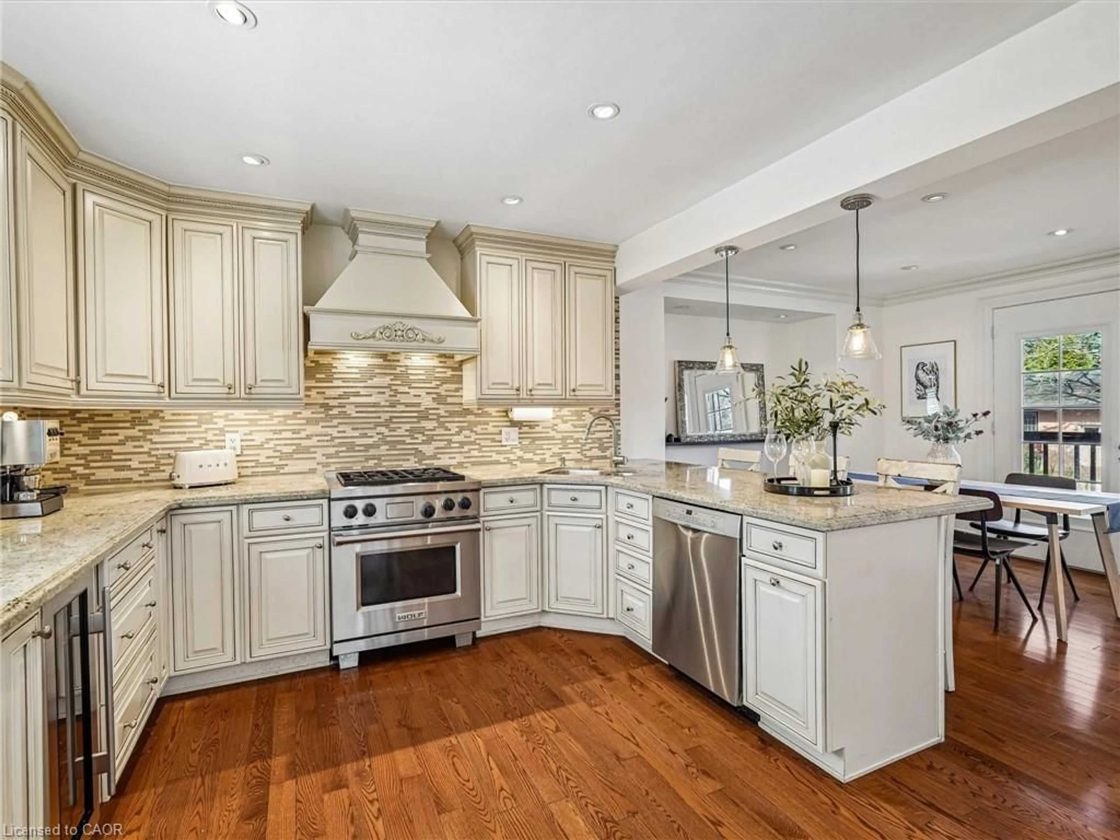 Open concept kitchen, ceramic/tile floor for 169 Morrison Rd, Halton Ontario L6J 4J3