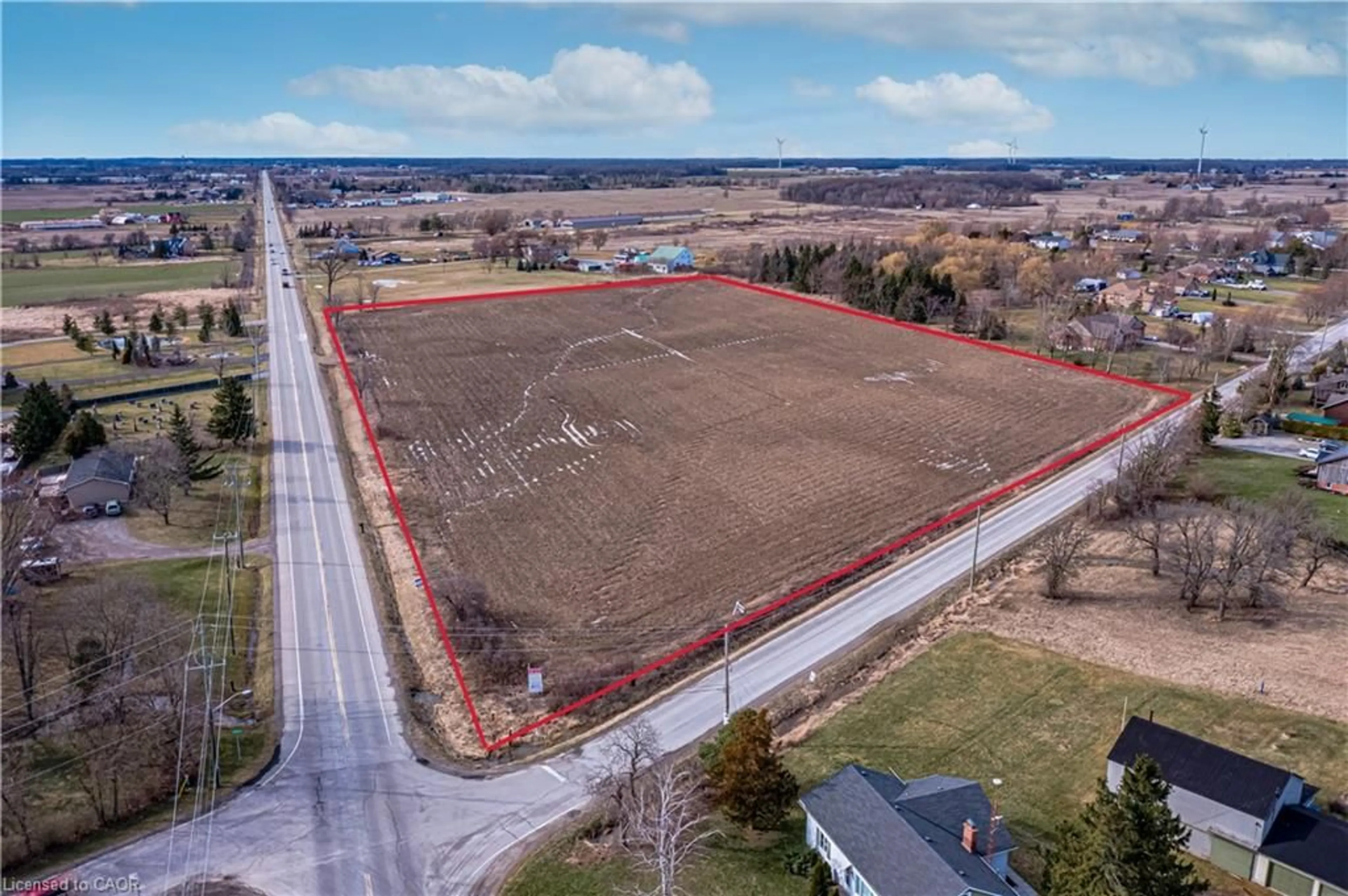 A pic from outside/outdoor area/front of a property/back of a property/a pic from drone, building for PT LT 16 Abingdon Rd, Caistorville Ontario L0R 1E0
